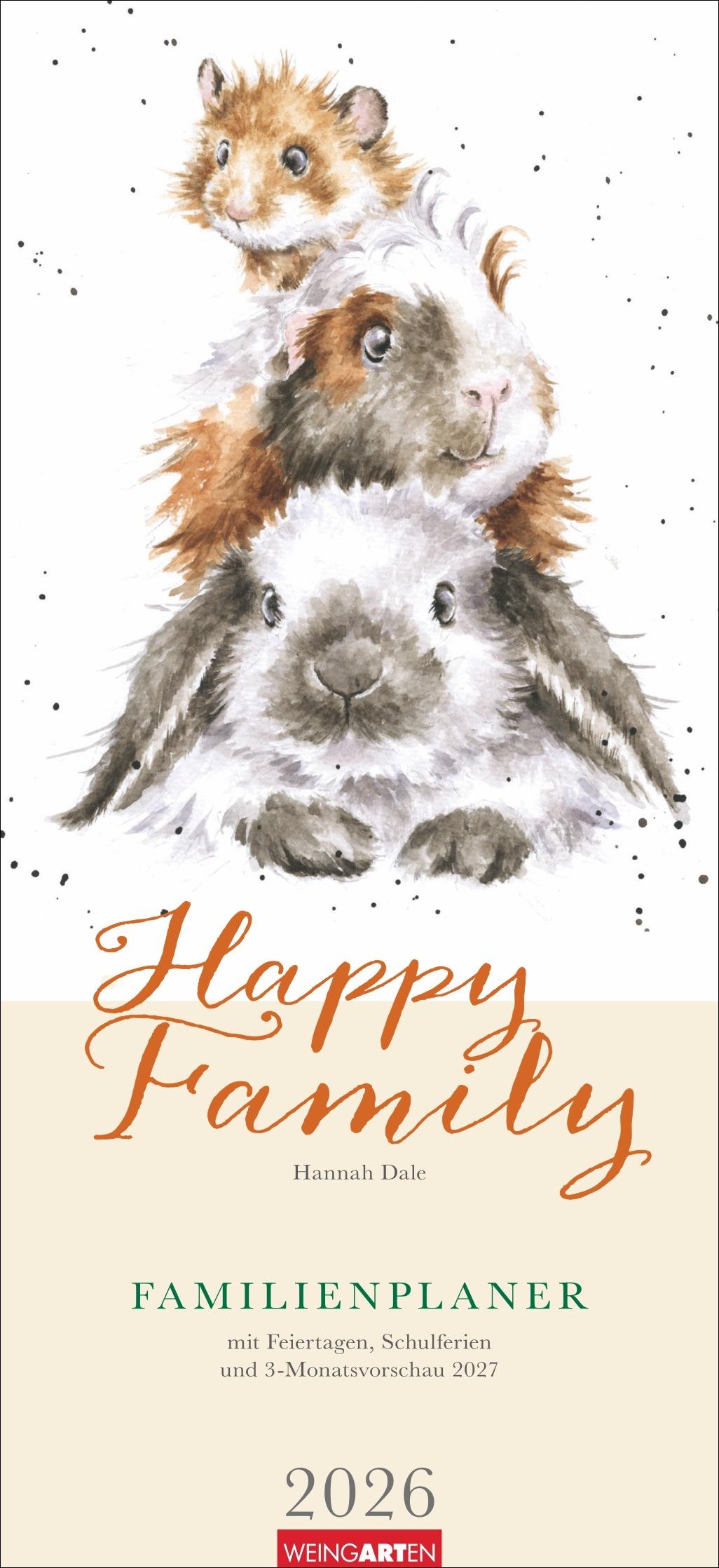 Vorderes Coverbild Happy Family Familienplaner 2026