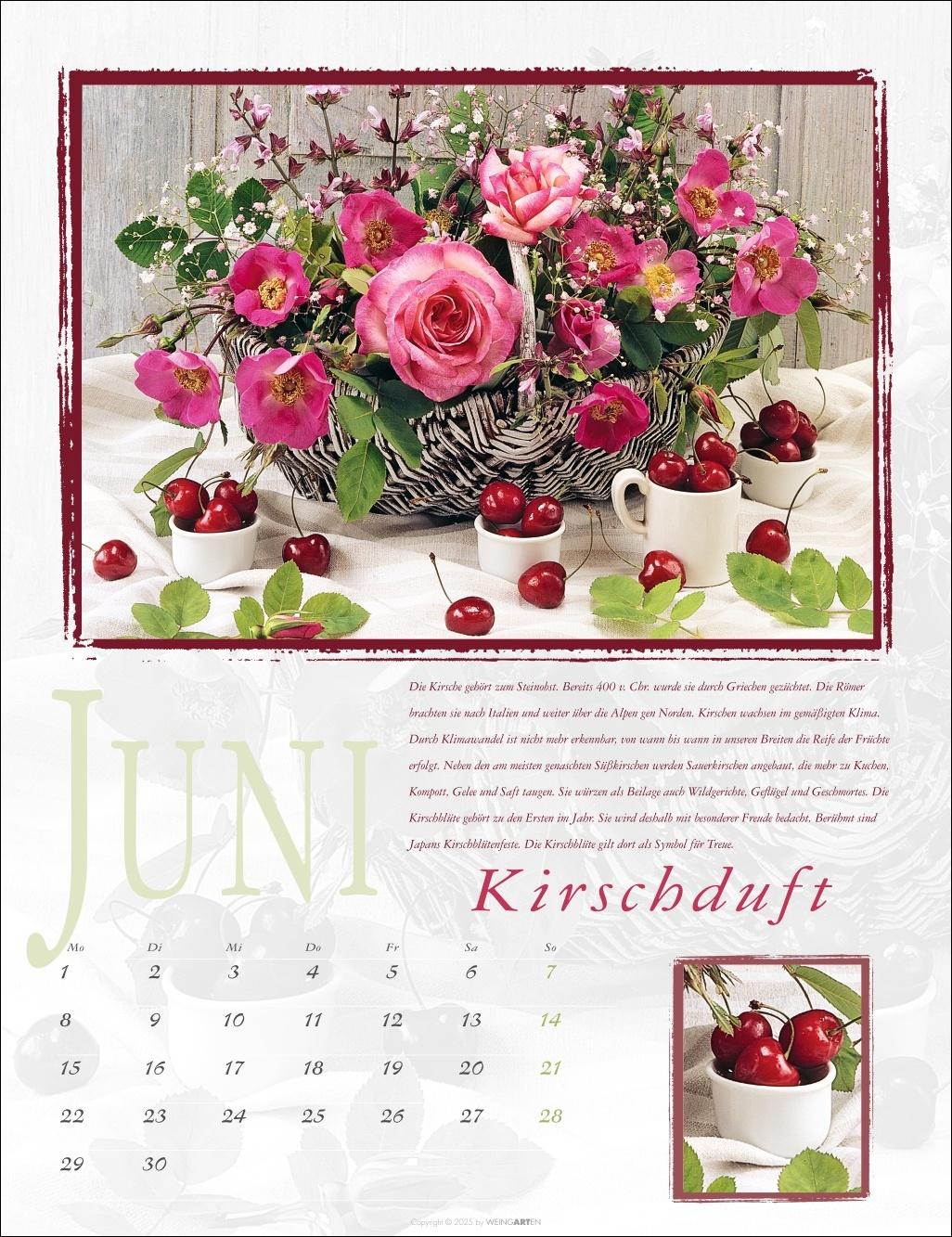 Beispielinhalt (Bild) Duftkalender 2026