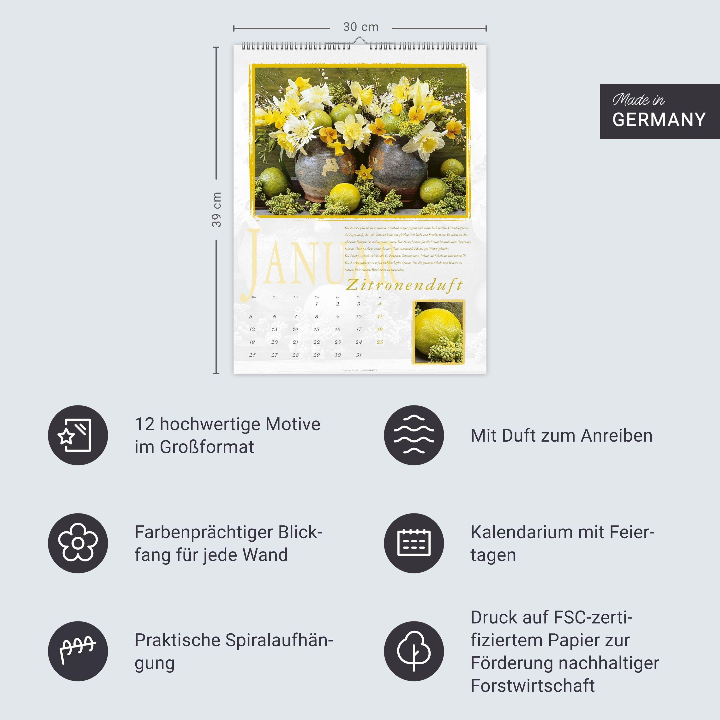 Beispielinhalt (Bild) Duftkalender 2026
