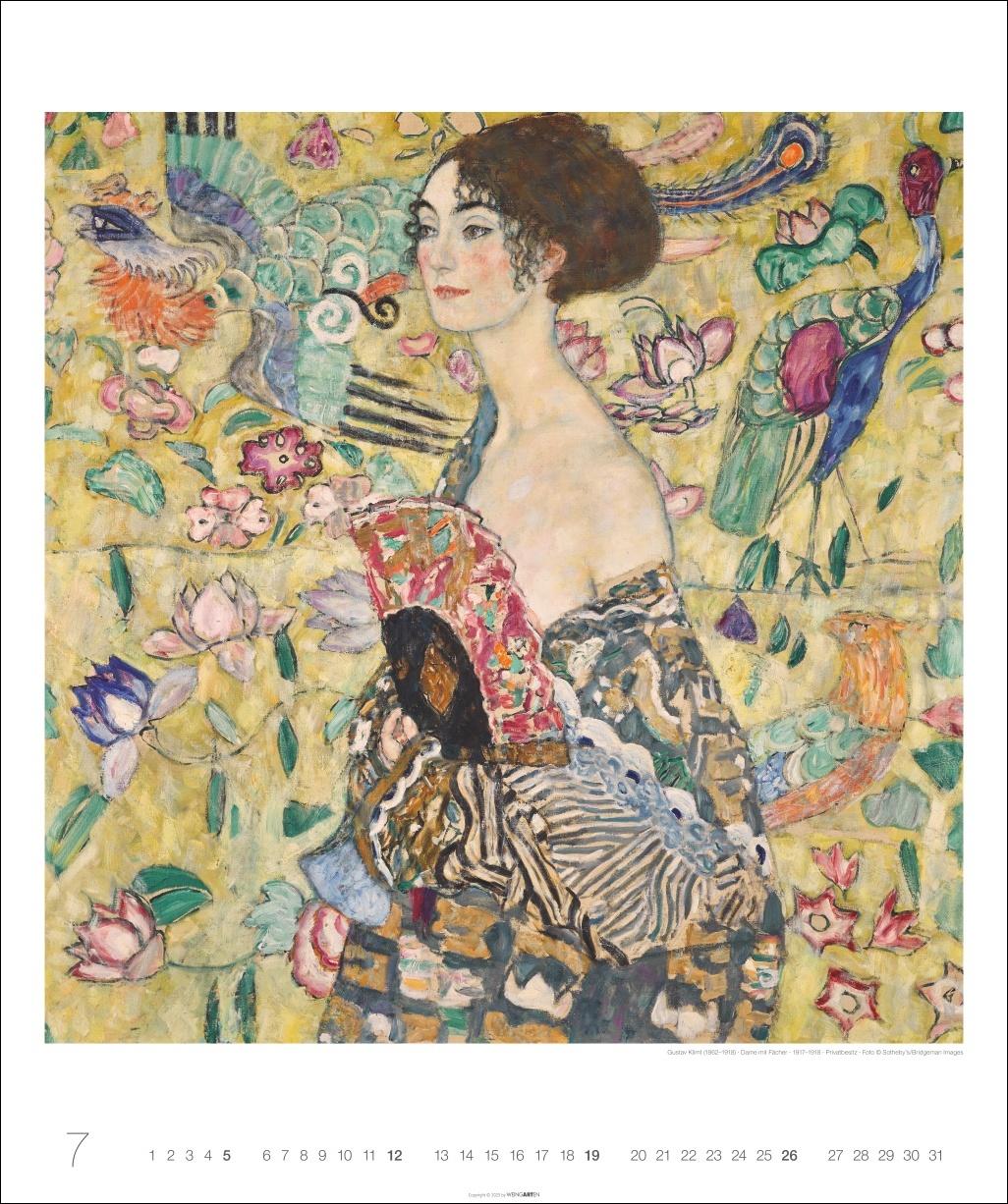 Beispielinhalt (Bild) Gustav Klimt Edition Kalender 2026