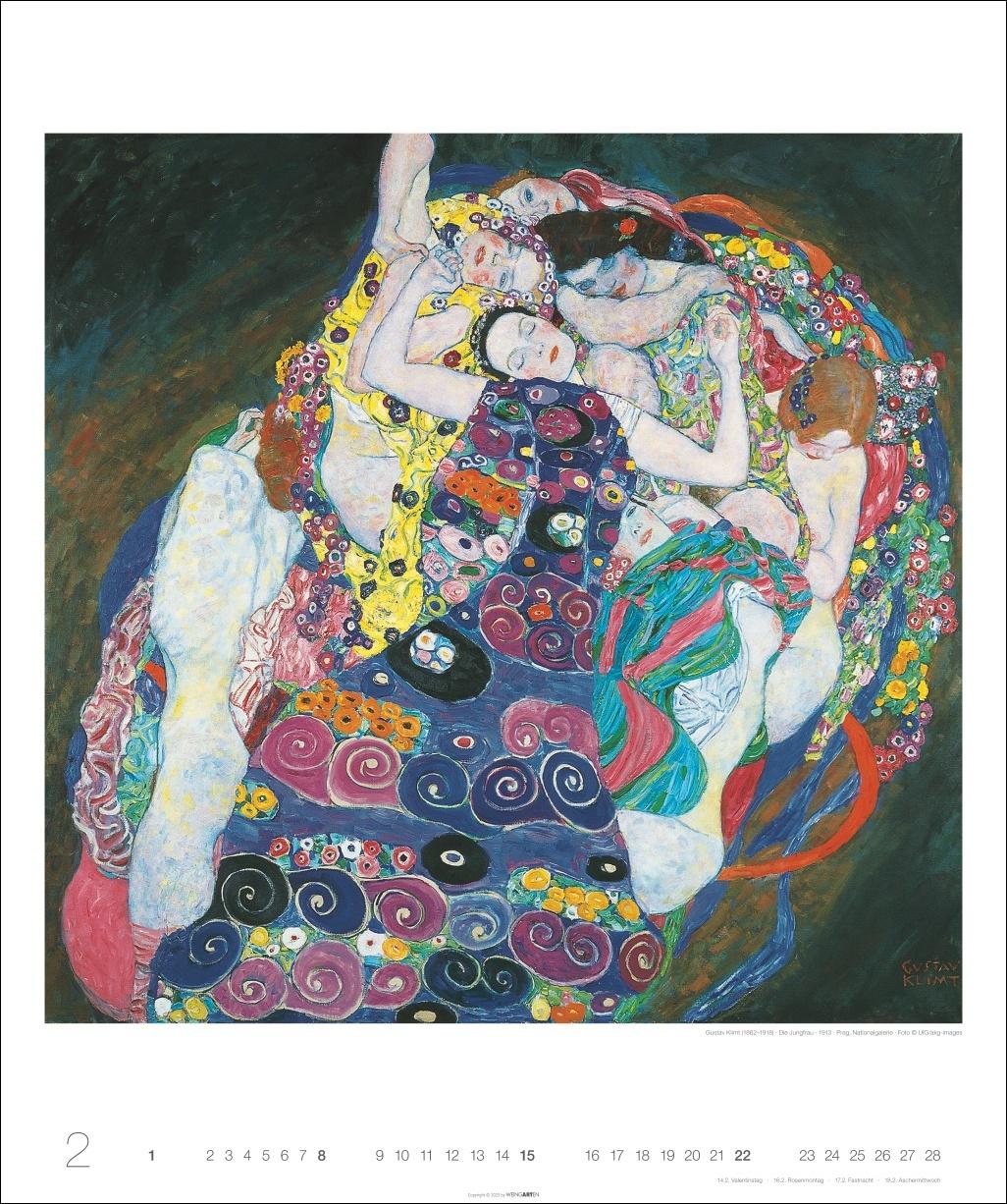 Beispielinhalt (Bild) Gustav Klimt Edition Kalender 2026