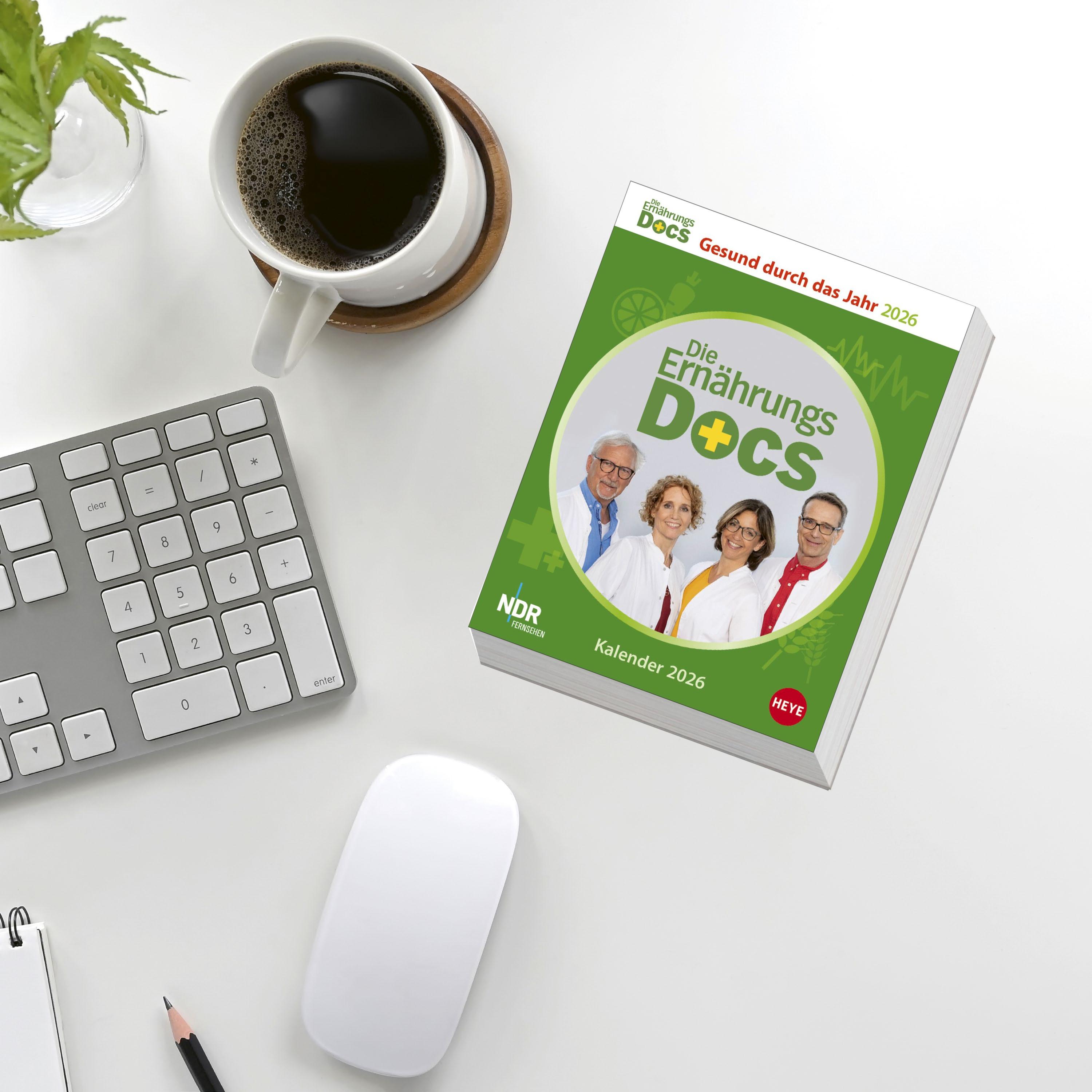 Beispielinhalt (Bild) Die Ernährungs-Docs - Gesund durch das Jahr Tagesabreißkalender 2026