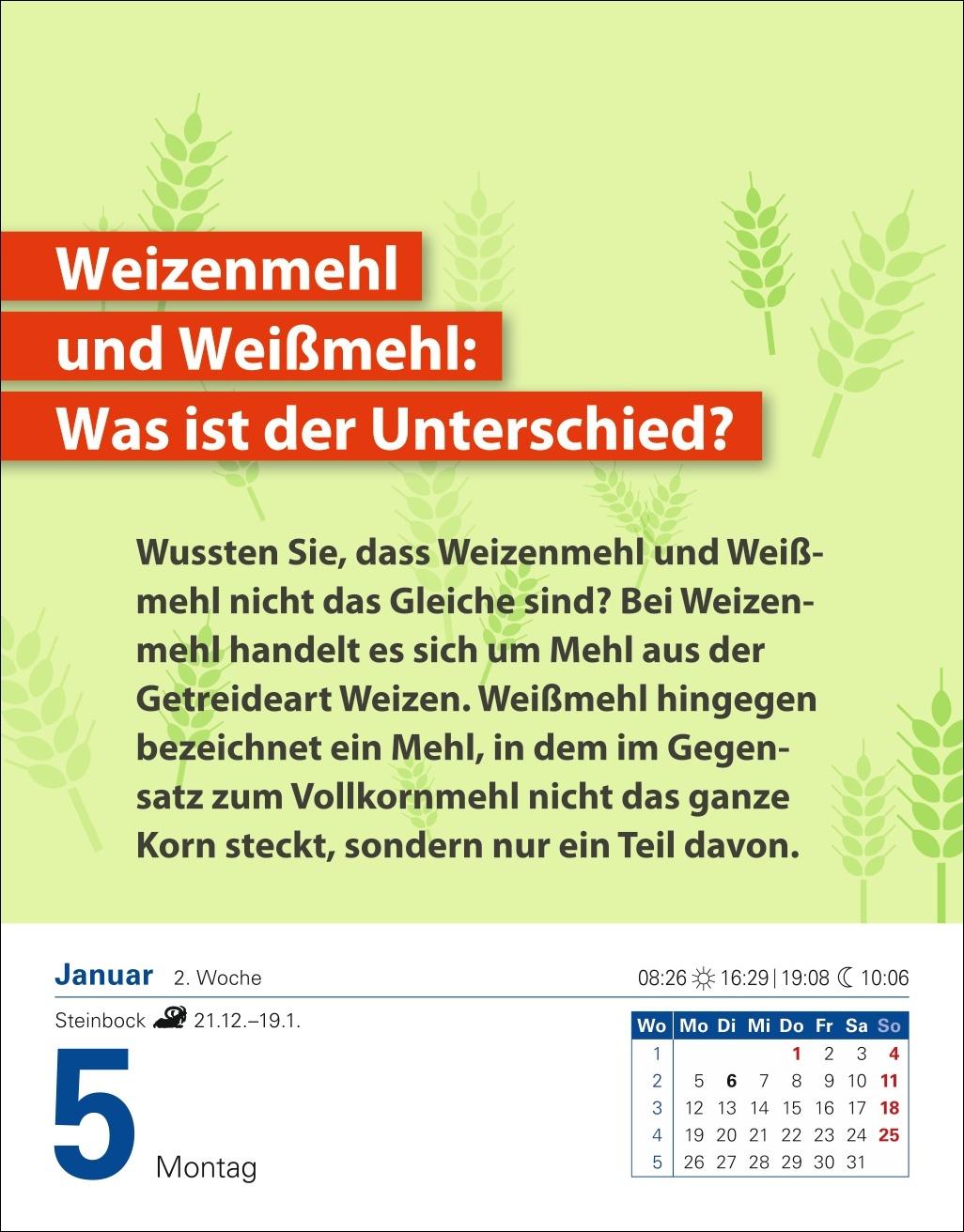Beispielinhalt (Bild) Die Ernährungs-Docs - Gesund durch das Jahr Tagesabreißkalender 2026