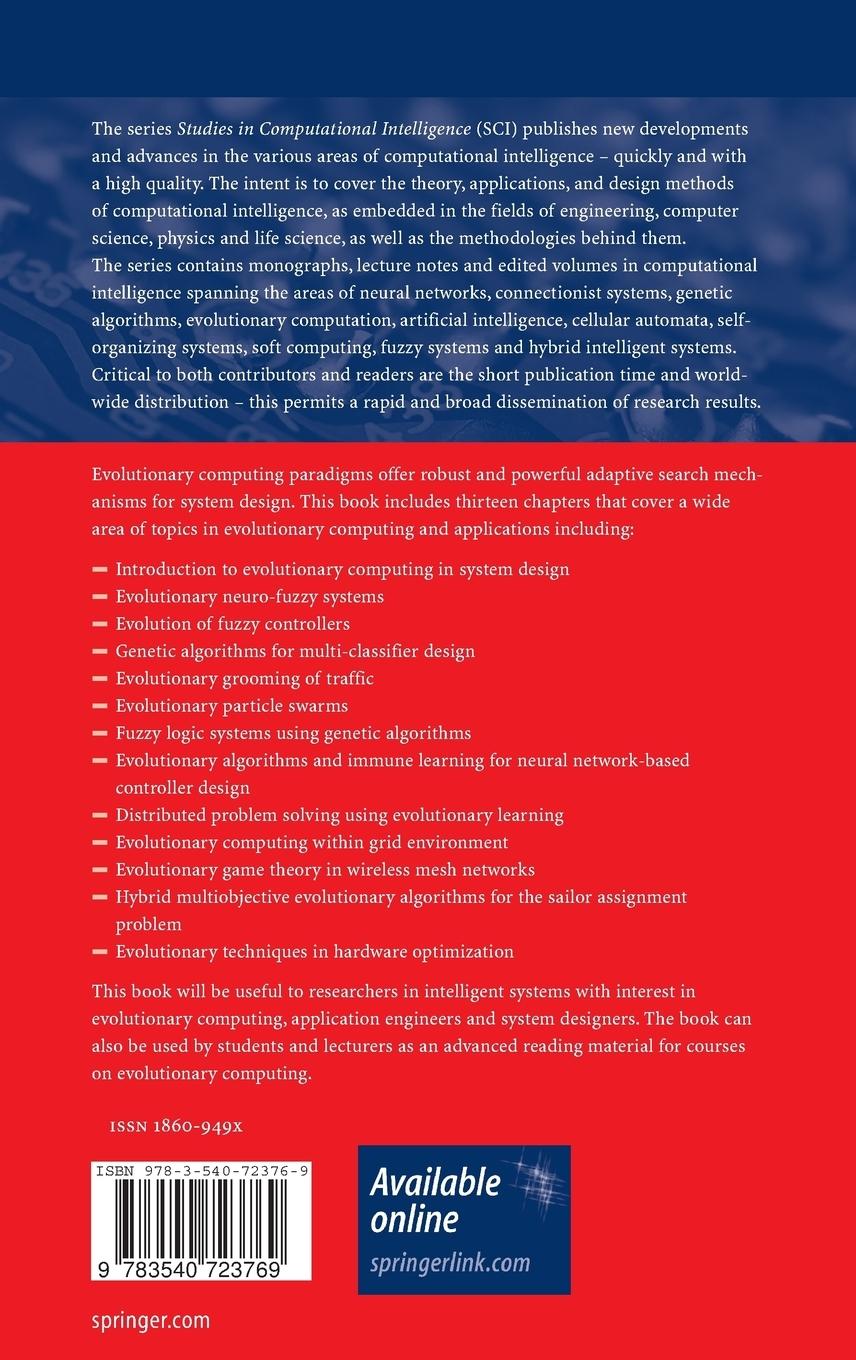 Rückseitencover Advances in Evolutionary Computing for System Design
