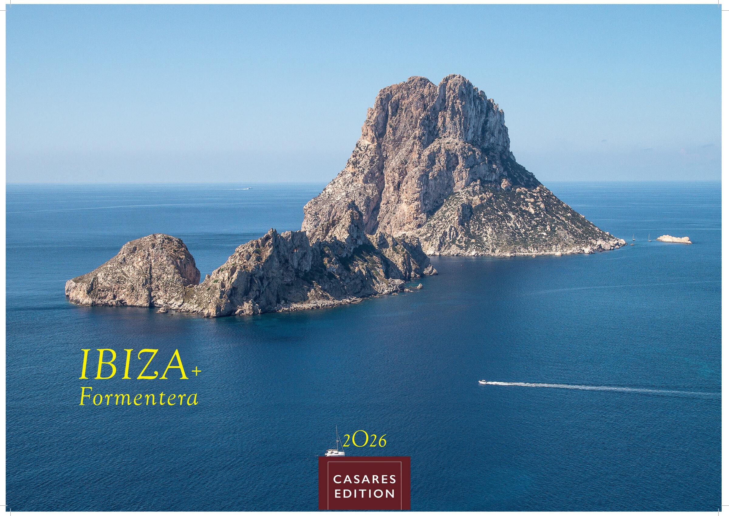 Vorderes Coverbild Ibiza/Formentera Kalender 2026 - Wandkalender | Fotokalender Spanien 35x50cm -- . mit 12 beeindruckenden Motiven der Inseln.