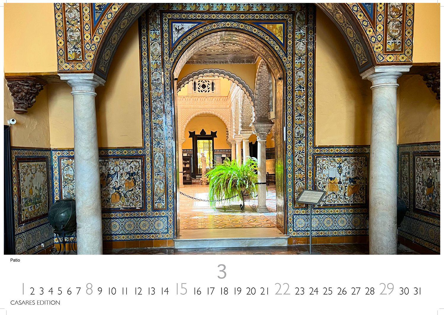 Beispielinhalt (Bild) Andalusien Kalender 2026 - Wandkalender | Fotokalender Spanien 24x35 cm - . mit den Highlights dieser faszinierenden Region
