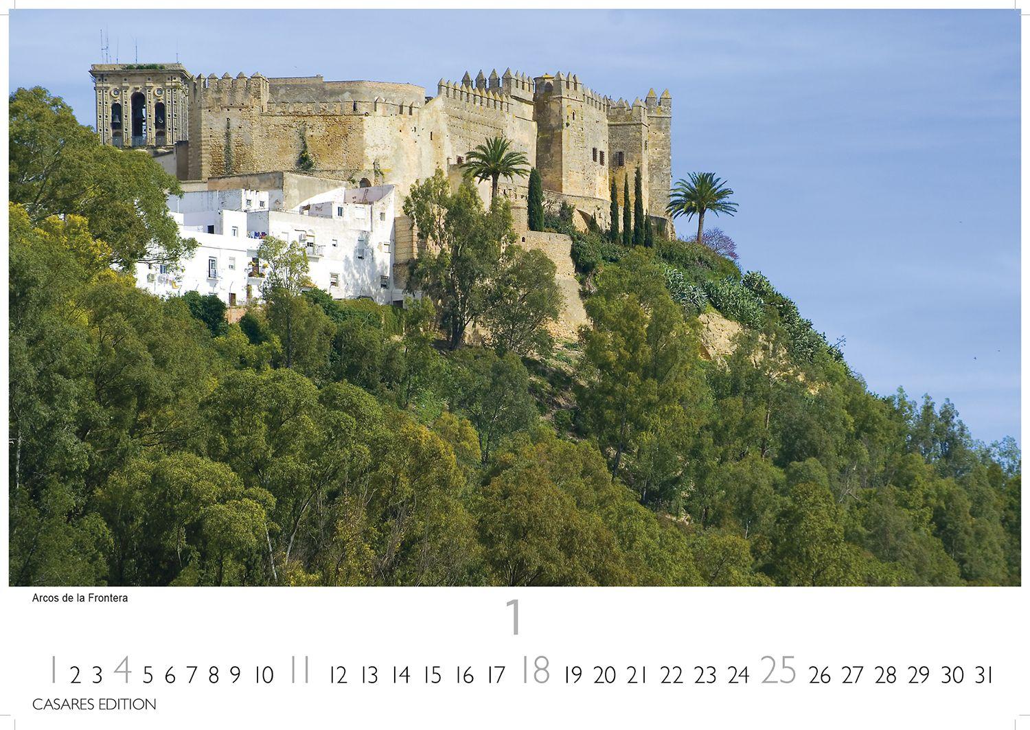 Beispielinhalt (Bild) Spanien Kalender 2026 - Wandkalender | Fotokalender Spanien 35x50 cm- Premium . mit 12 faszinierenden Fotos