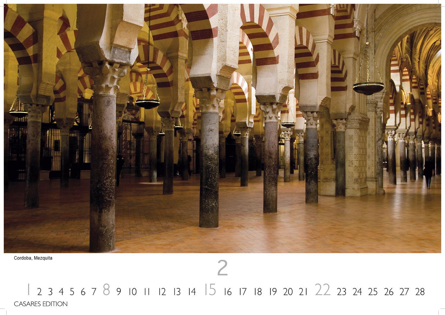 Beispielinhalt (Bild) Spanien Kalender 2026 - Wandkalender | Fotokalender Spanien 35x50 cm- Premium . mit 12 faszinierenden Fotos