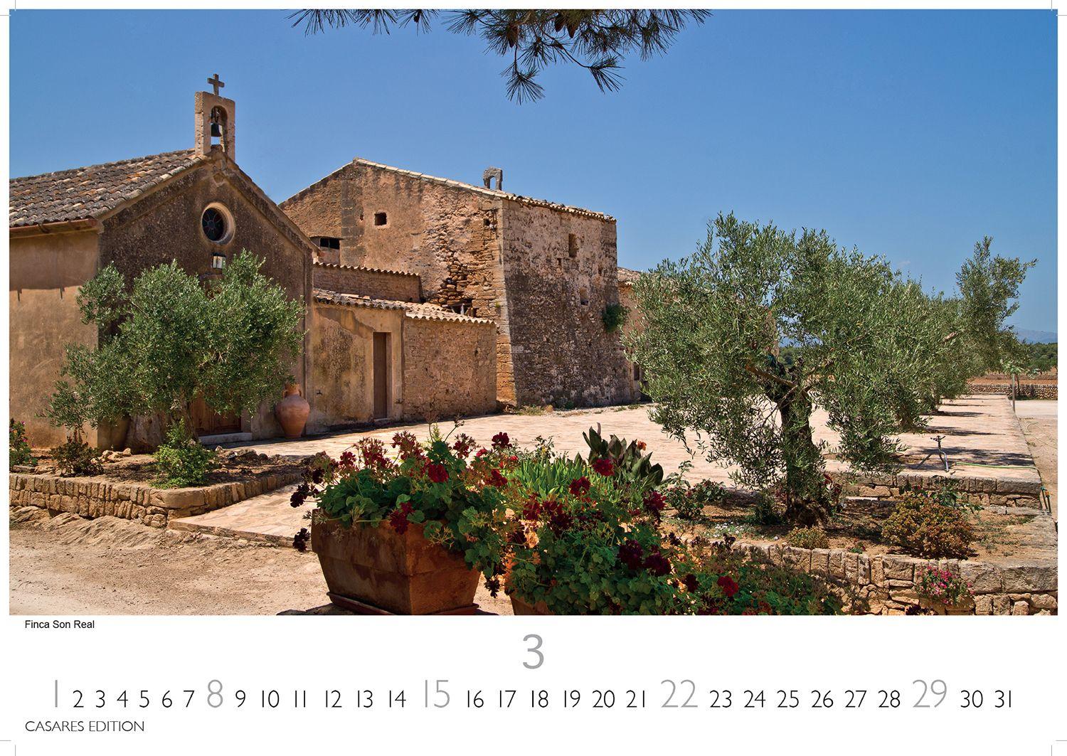 Beispielinhalt (Bild) Mallorca Kalender 2026 - Wandkalender | Fotokalender Spanien 35x50cm - Premium . mit 12 traumhaften Motiven der Baleareninsel