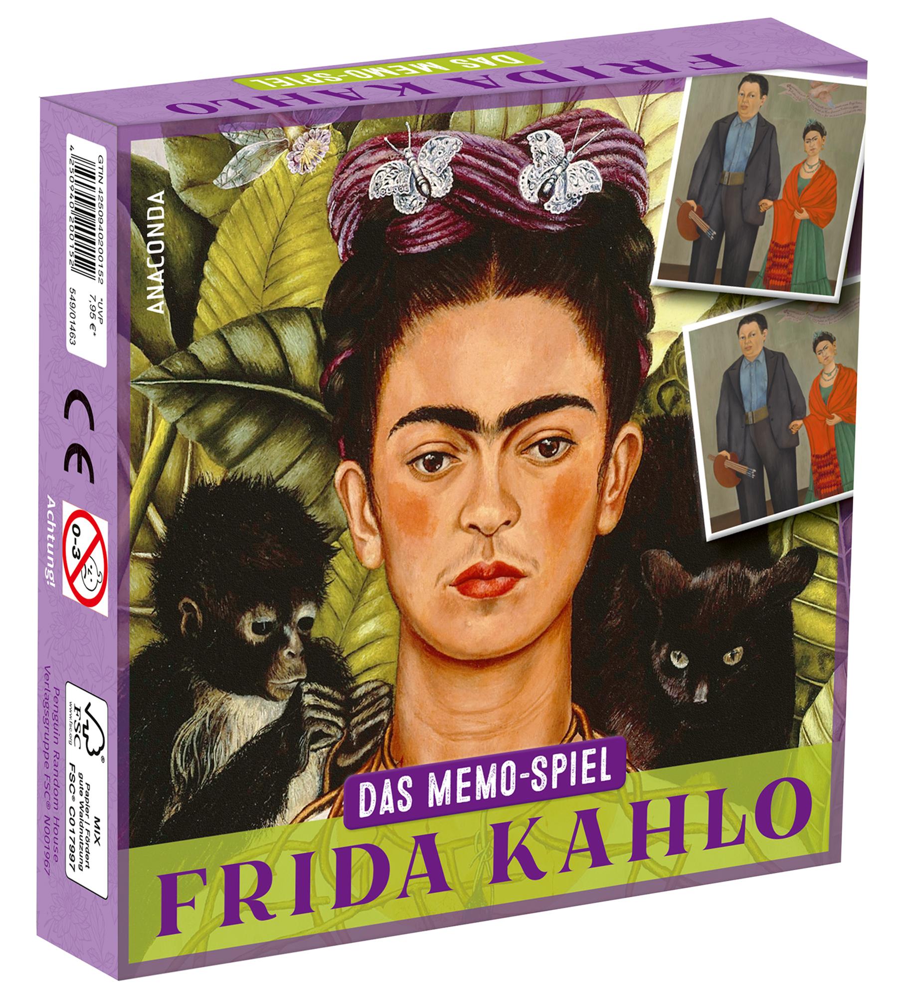 Vorderes Coverbild Frida Kahlo - Memospiel