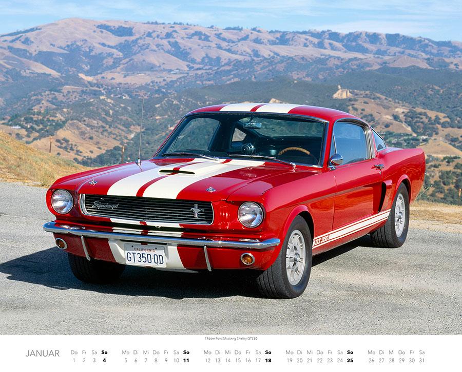 Beispielinhalt (Bild) Ford Mustang Kalender 2026