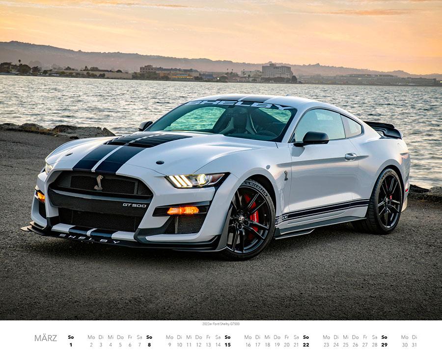 Beispielinhalt (Bild) Ford Mustang Kalender 2026