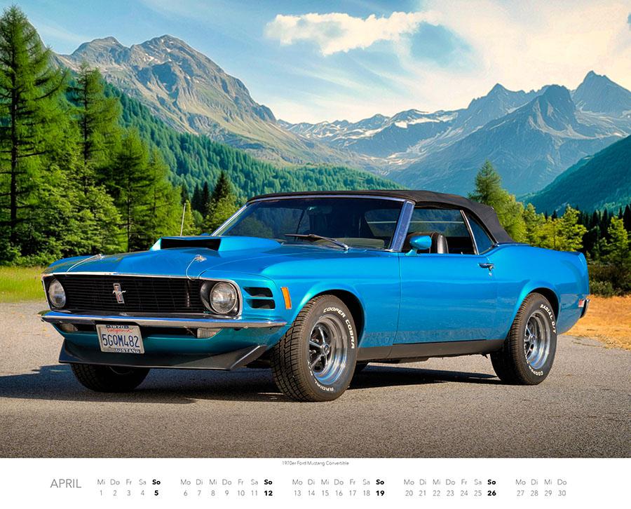 Beispielinhalt (Bild) Ford Mustang Kalender 2026