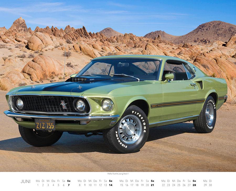 Beispielinhalt (Bild) Ford Mustang Kalender 2026