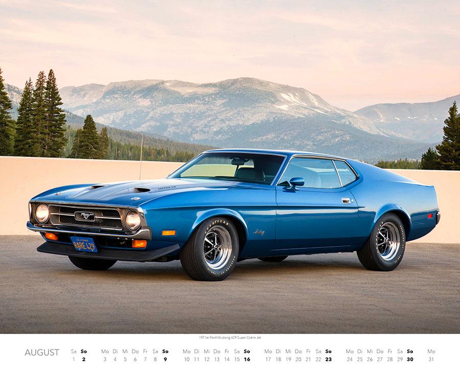 Beispielinhalt (Bild) Ford Mustang Kalender 2026