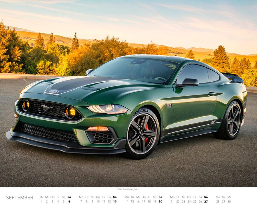 Beispielinhalt (Bild) Ford Mustang Kalender 2026