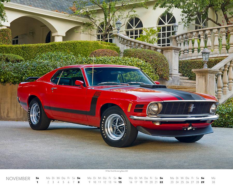 Beispielinhalt (Bild) Ford Mustang Kalender 2026