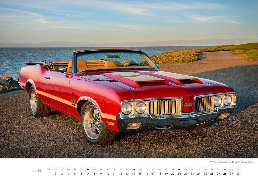 Beispielinhalt (Bild) Muscle Cars Kalender 2026