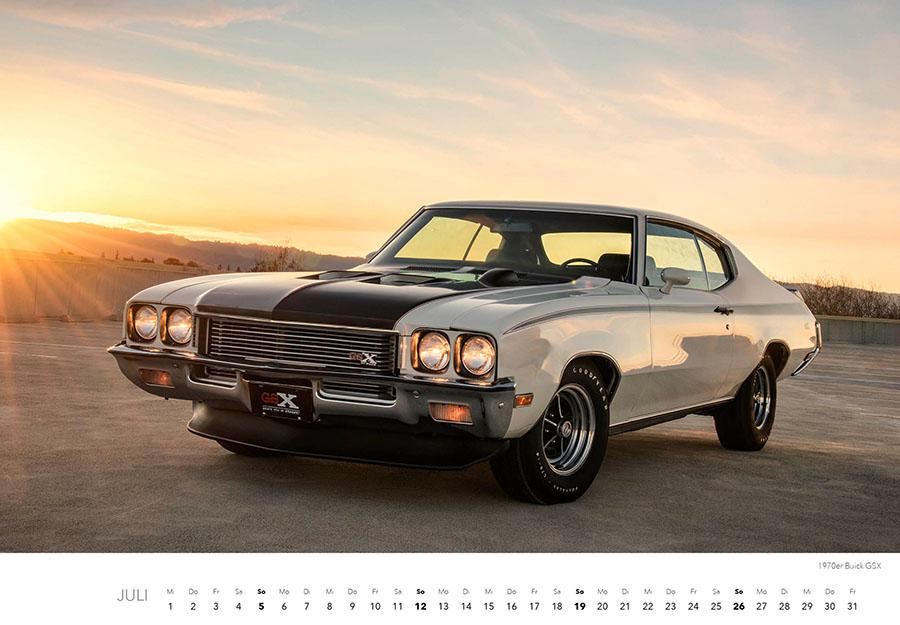 Beispielinhalt (Bild) Muscle Cars Kalender 2026