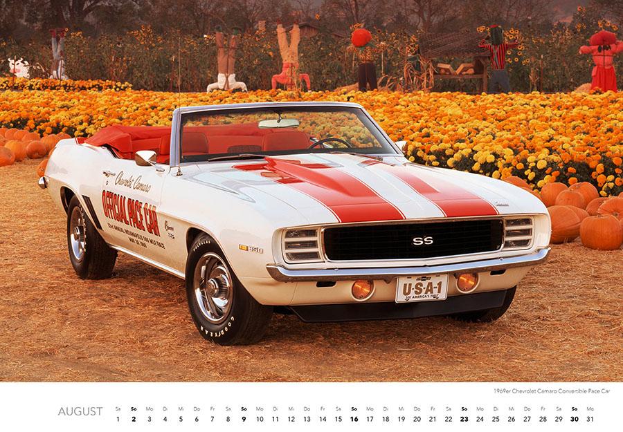 Beispielinhalt (Bild) Muscle Cars Kalender 2026