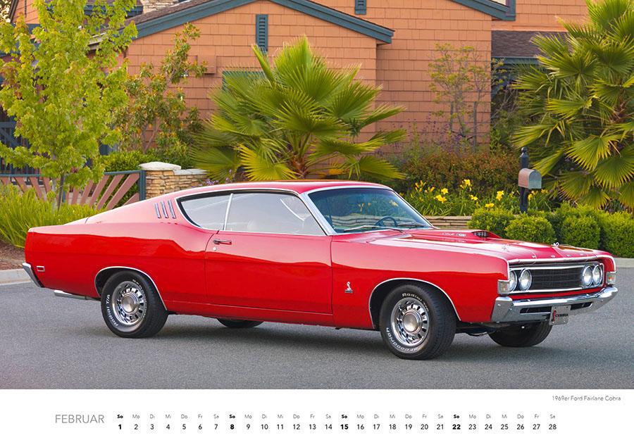 Beispielinhalt (Bild) Muscle Cars Kalender 2026