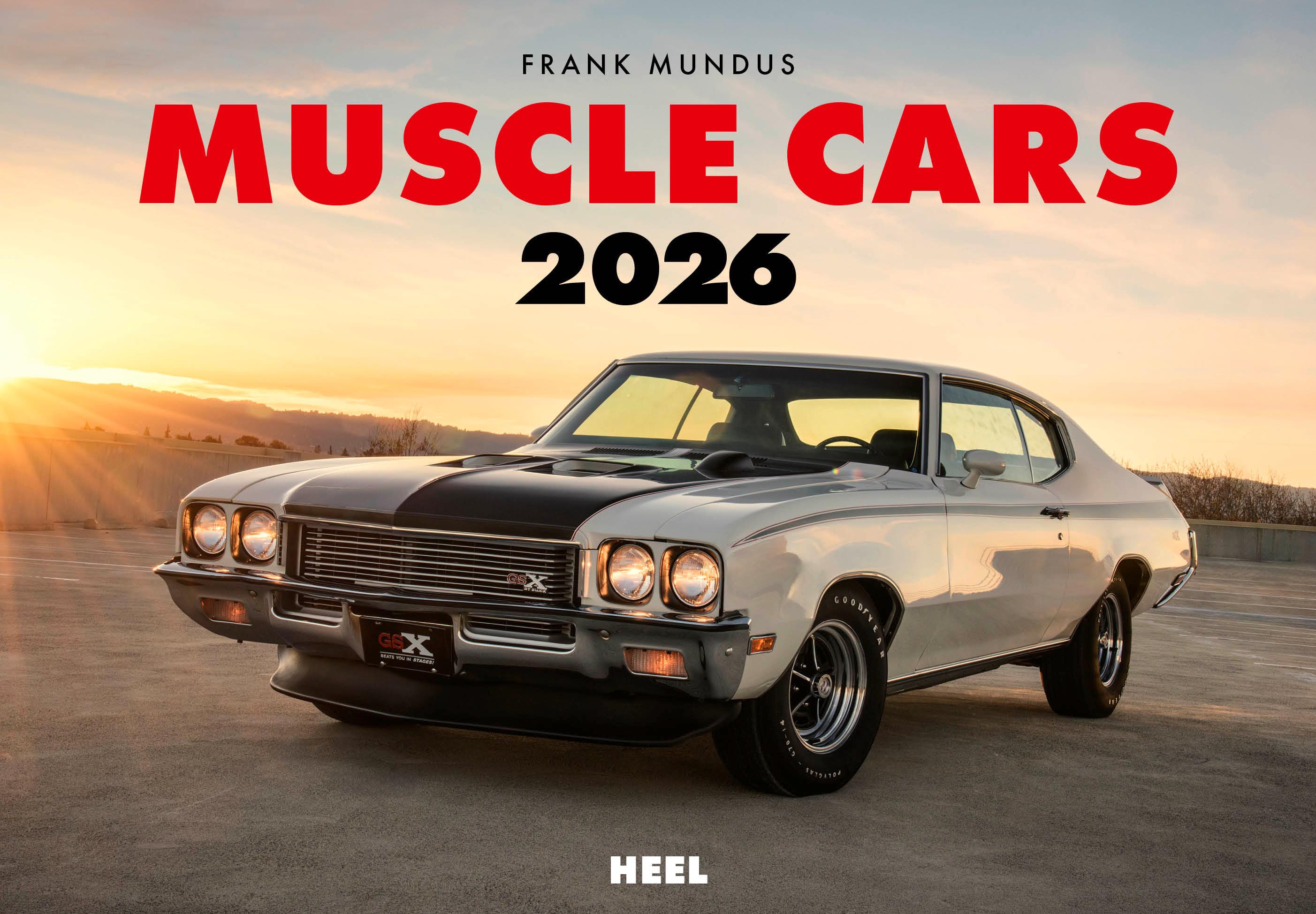 Vorderes Coverbild Muscle Cars Kalender 2026
