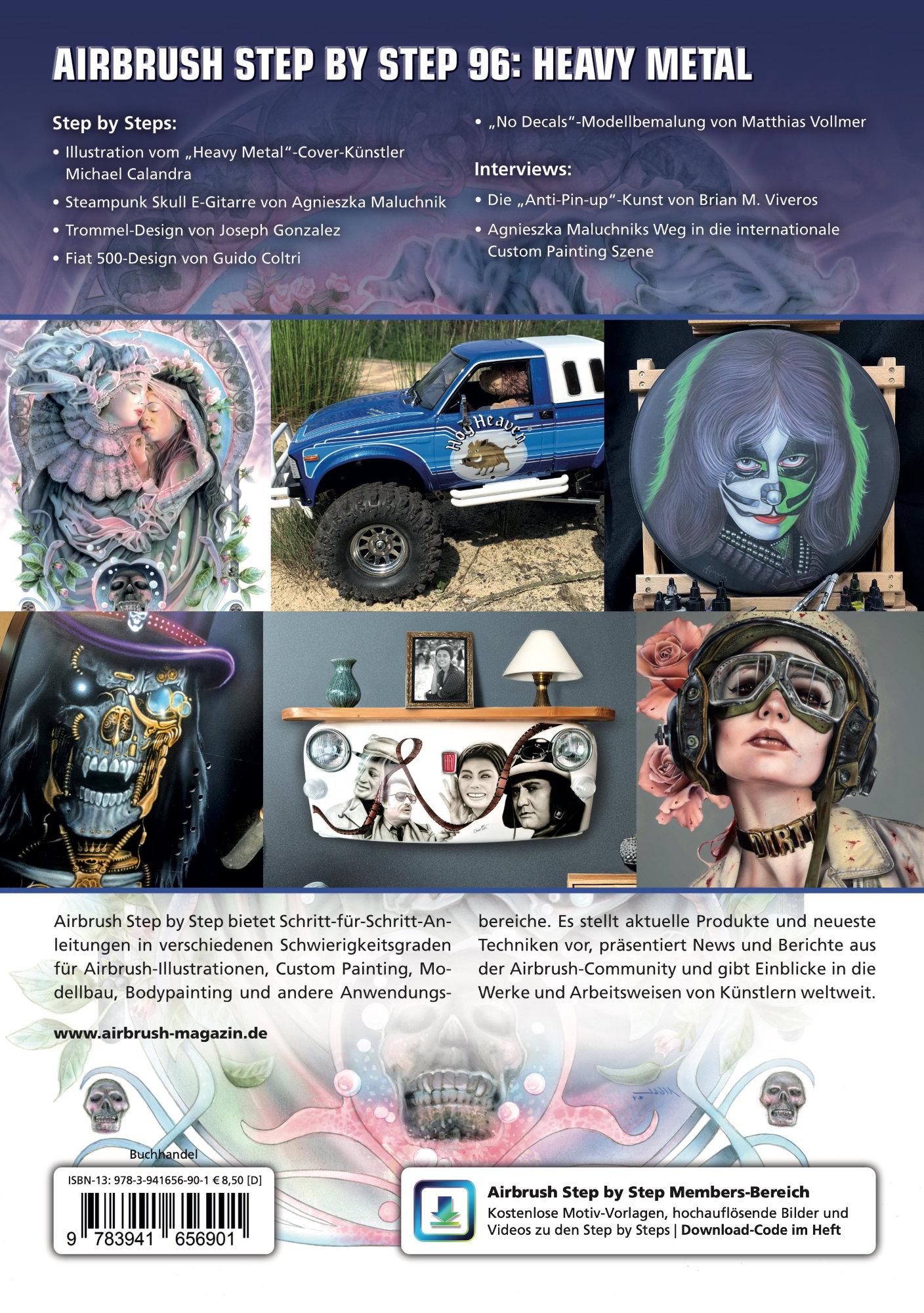 Rückseitencover Airbrush Step by Step 96