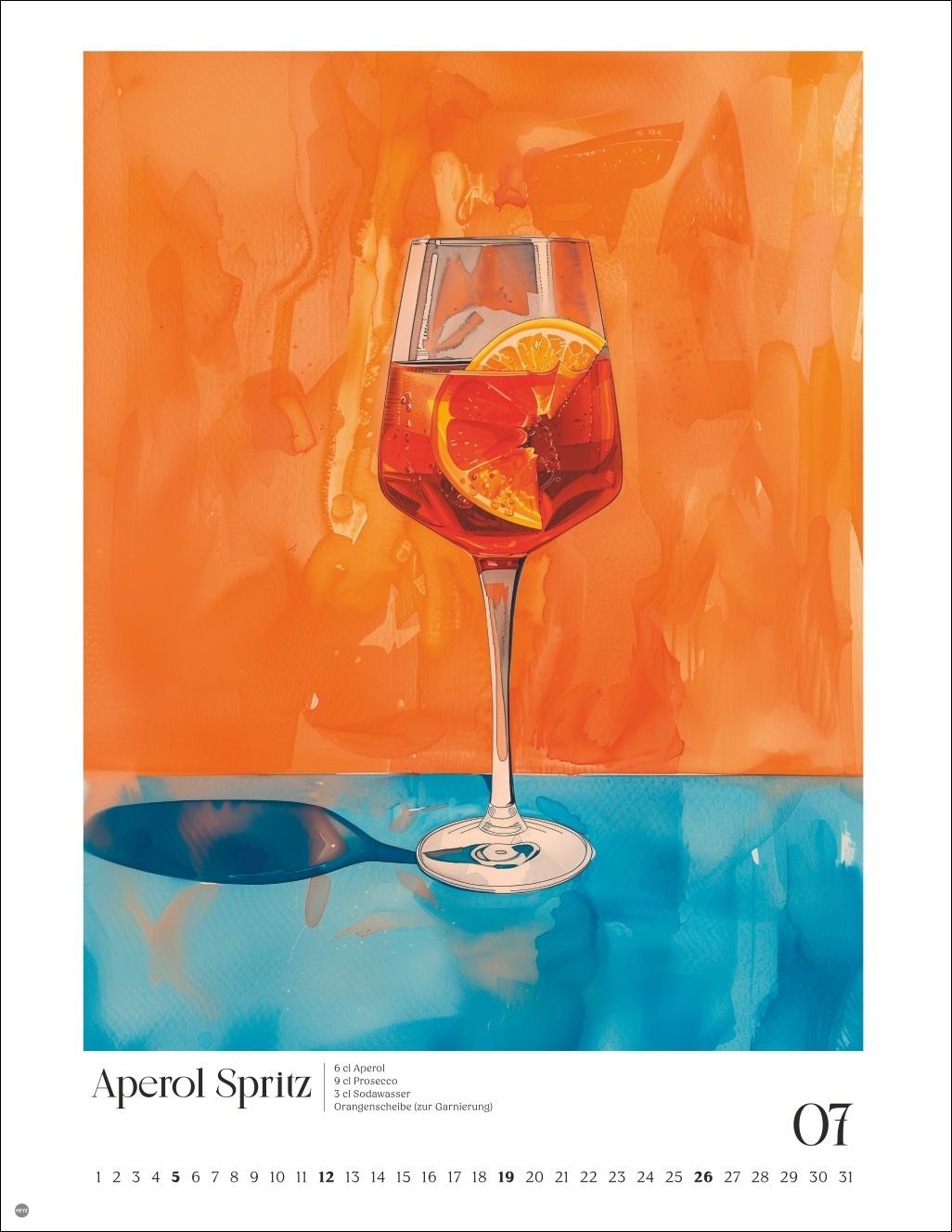 Beispielinhalt (Bild) Cocktails Posterkalender 2026