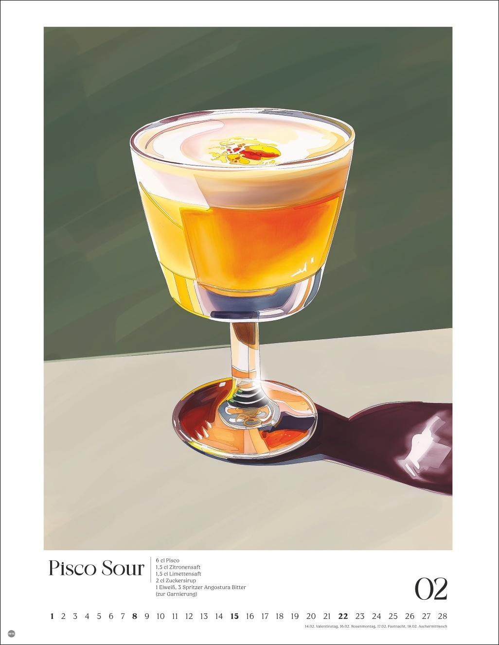 Beispielinhalt (Bild) Cocktails Posterkalender 2026