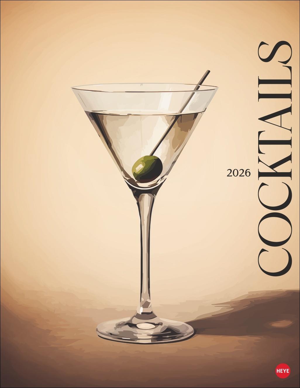 Vorderes Coverbild Cocktails Posterkalender 2026