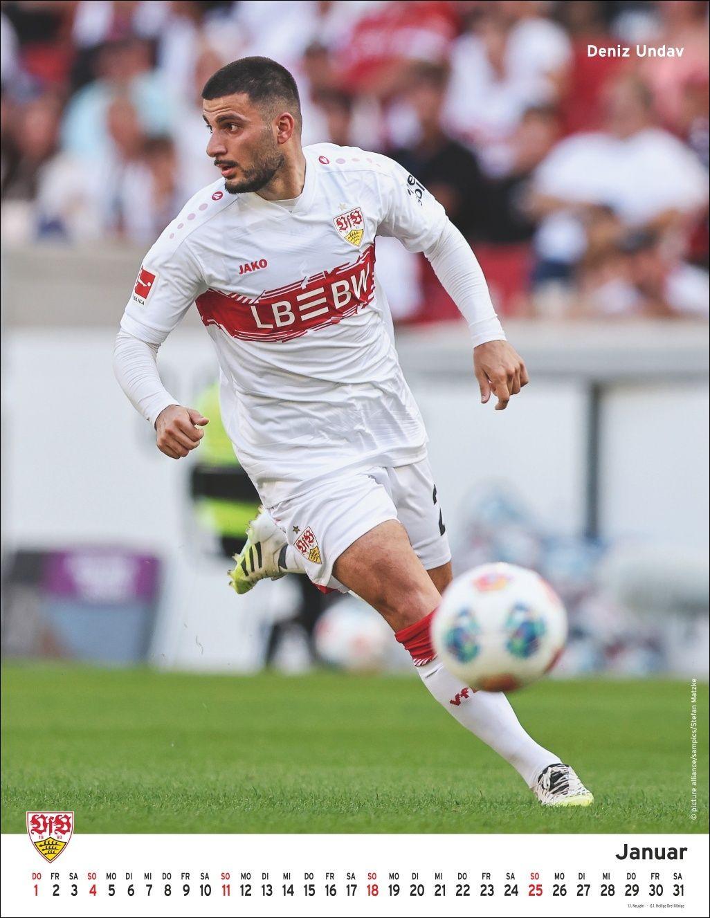 Beispielinhalt (Bild) VfB Stuttgart Posterkalender 2026