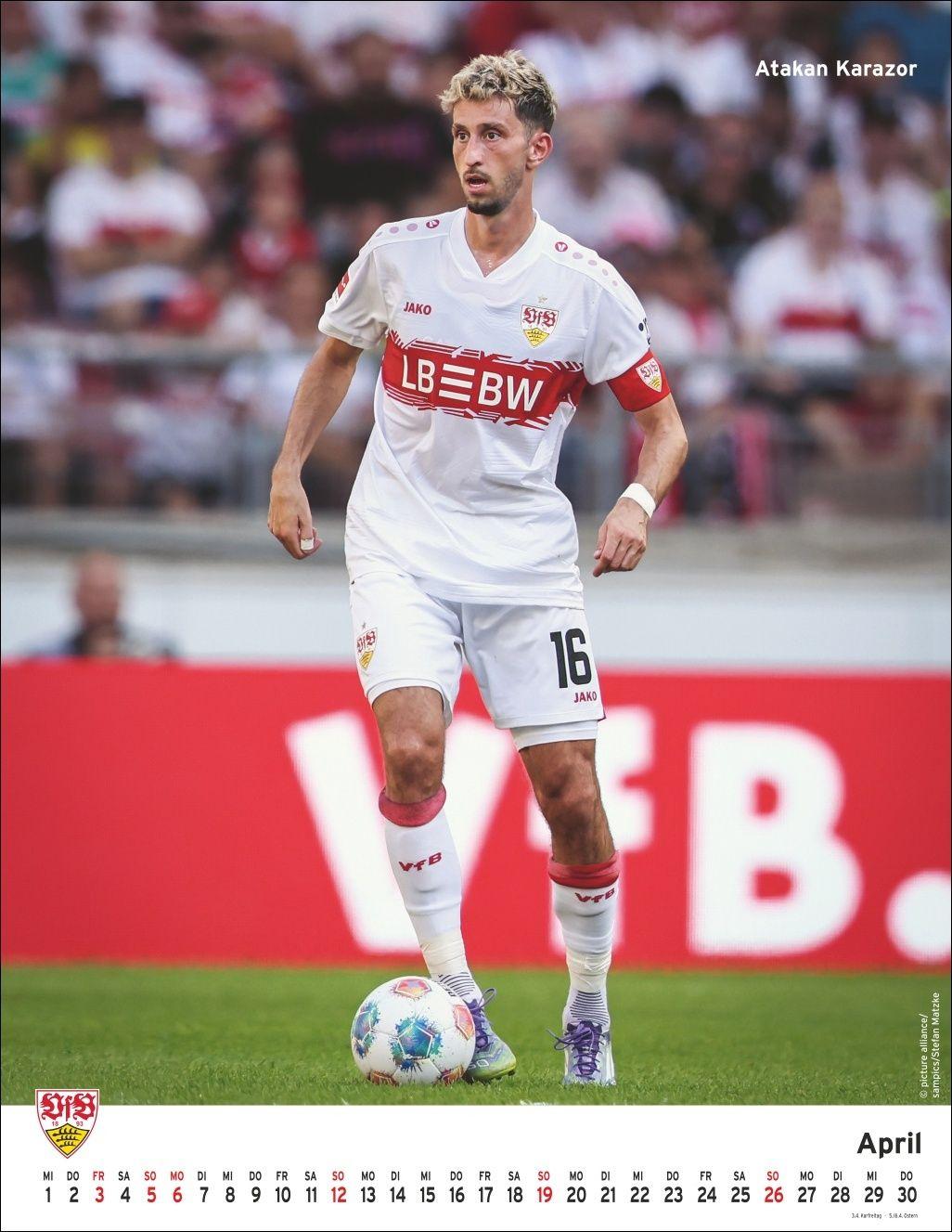 Beispielinhalt (Bild) VfB Stuttgart Posterkalender 2026