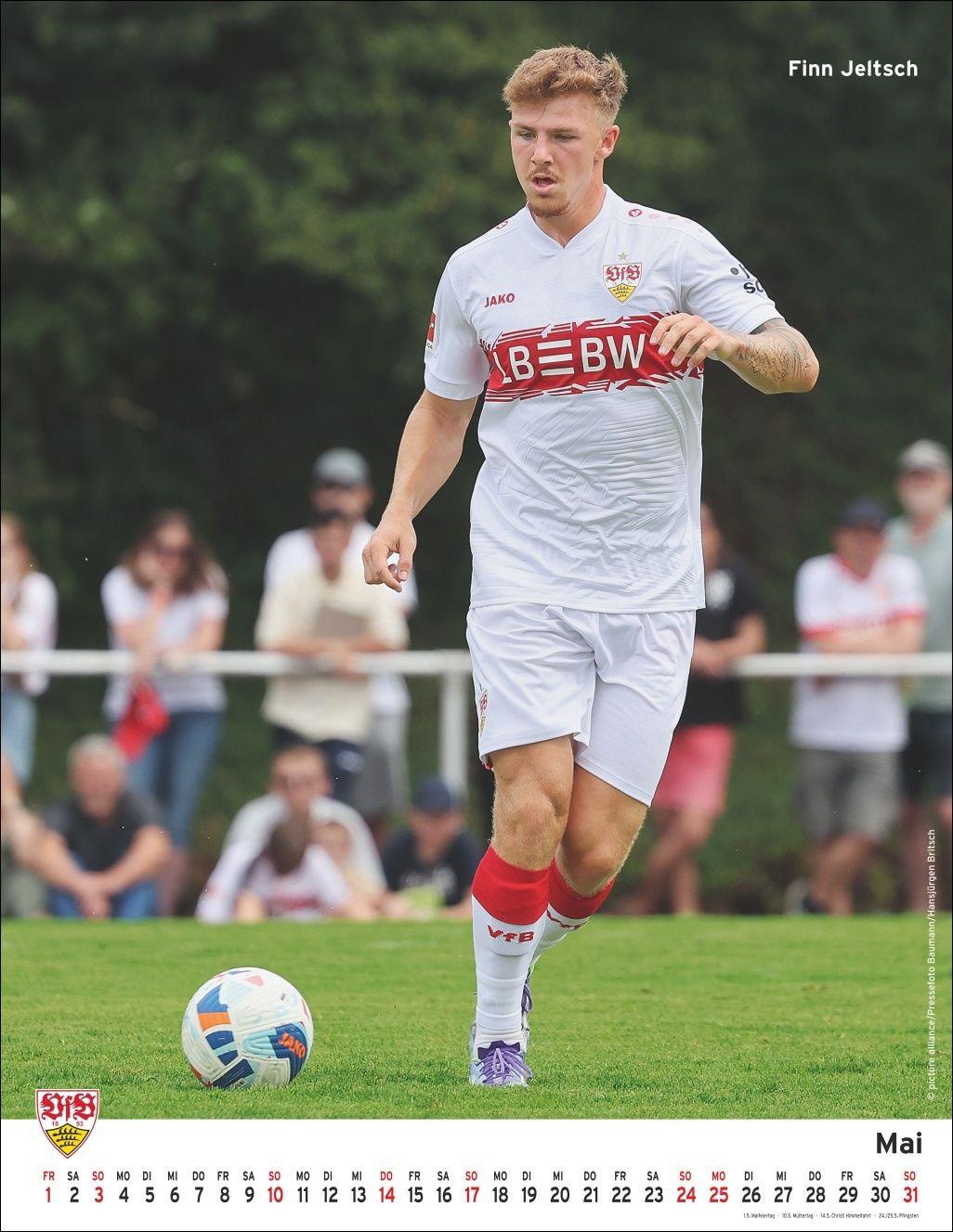 Beispielinhalt (Bild) VfB Stuttgart Posterkalender 2026