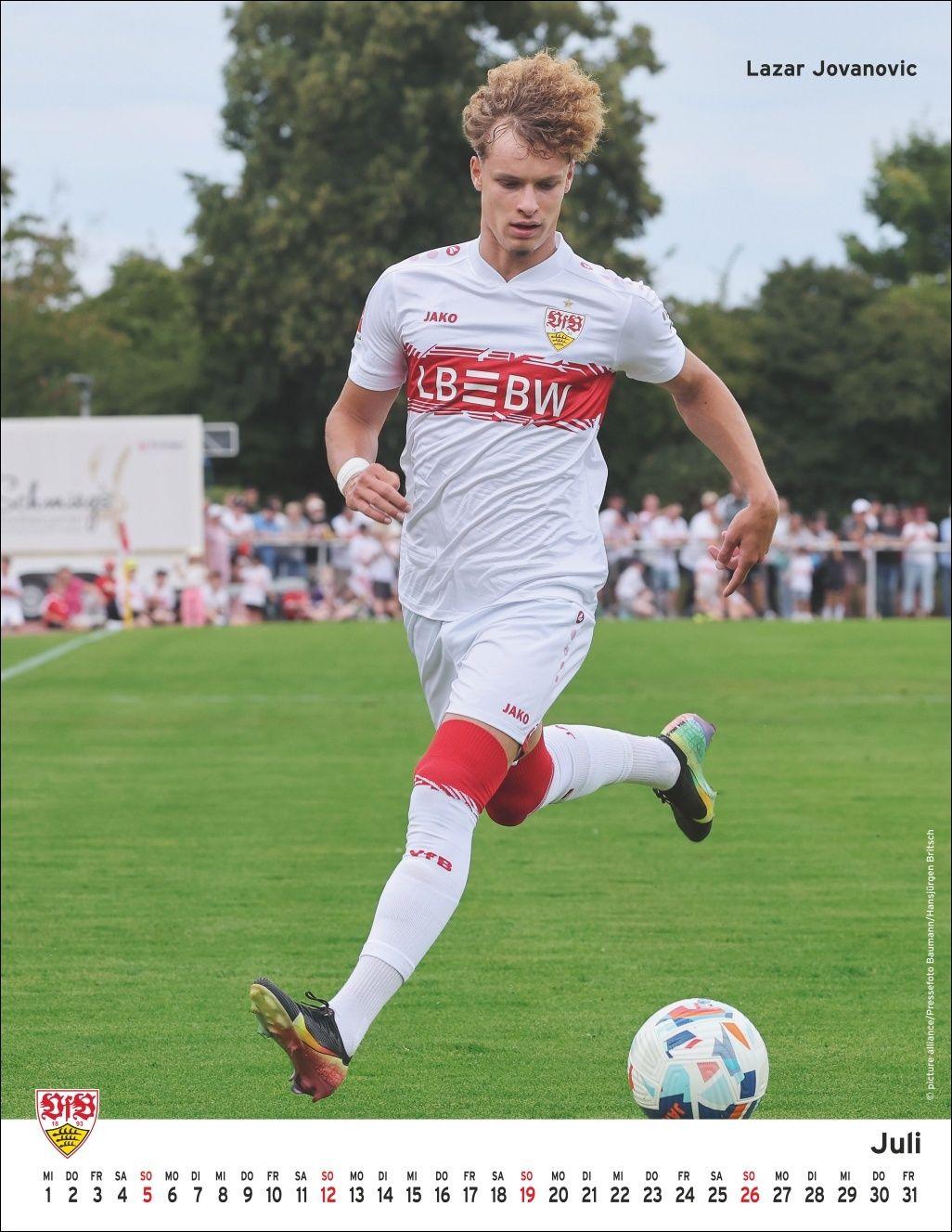 Beispielinhalt (Bild) VfB Stuttgart Posterkalender 2026