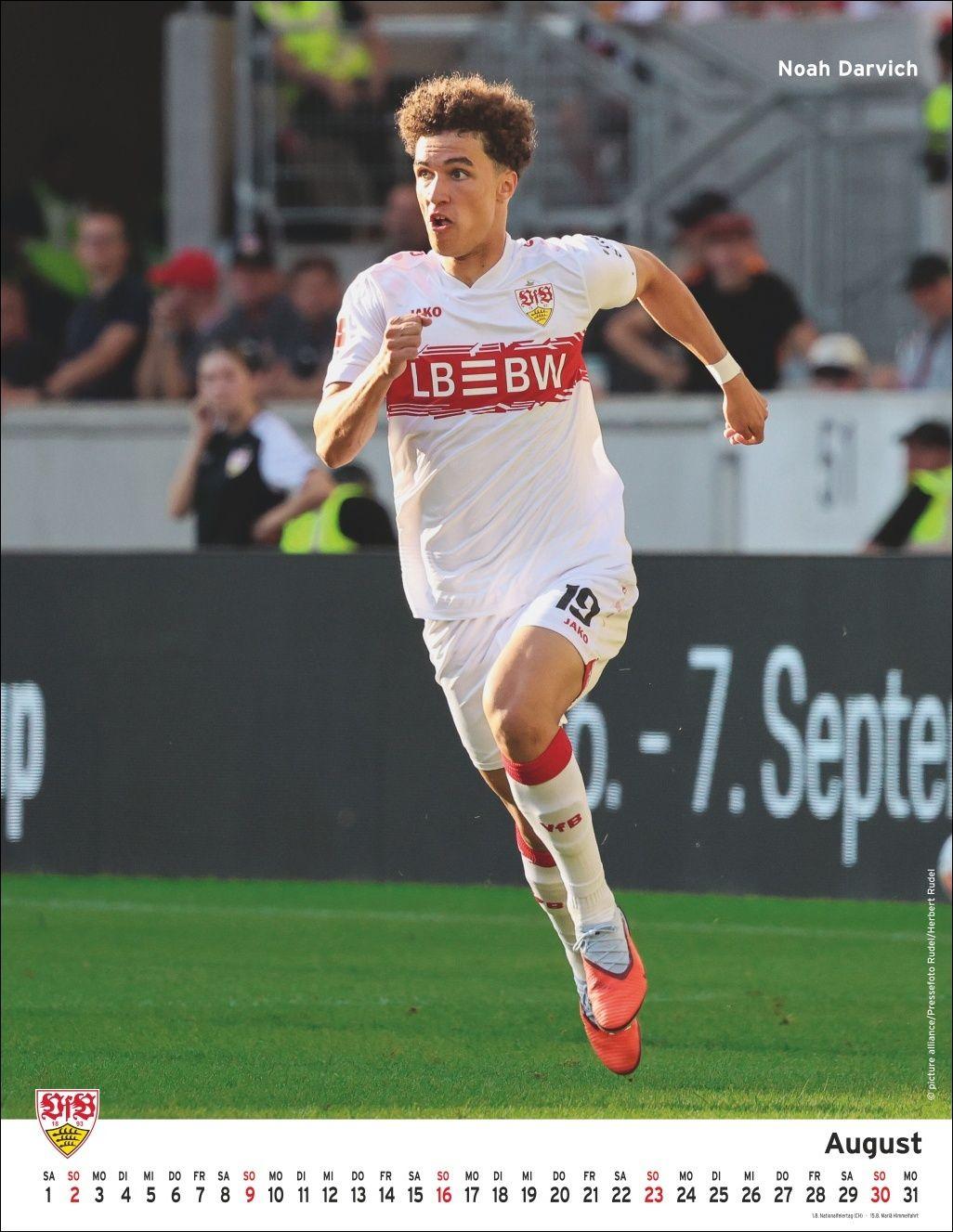 Beispielinhalt (Bild) VfB Stuttgart Posterkalender 2026