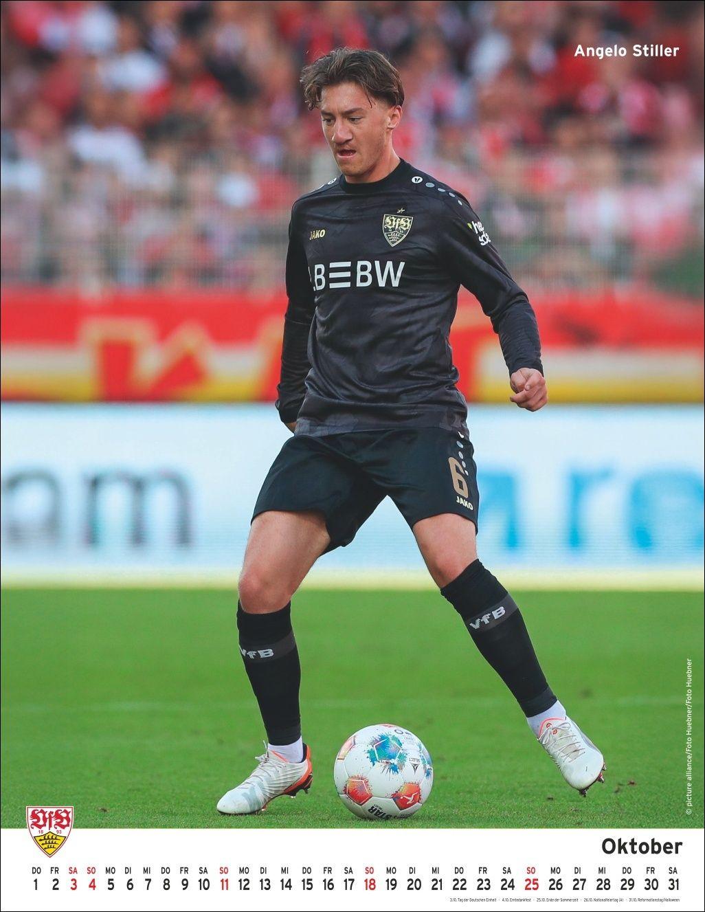 Beispielinhalt (Bild) VfB Stuttgart Posterkalender 2026