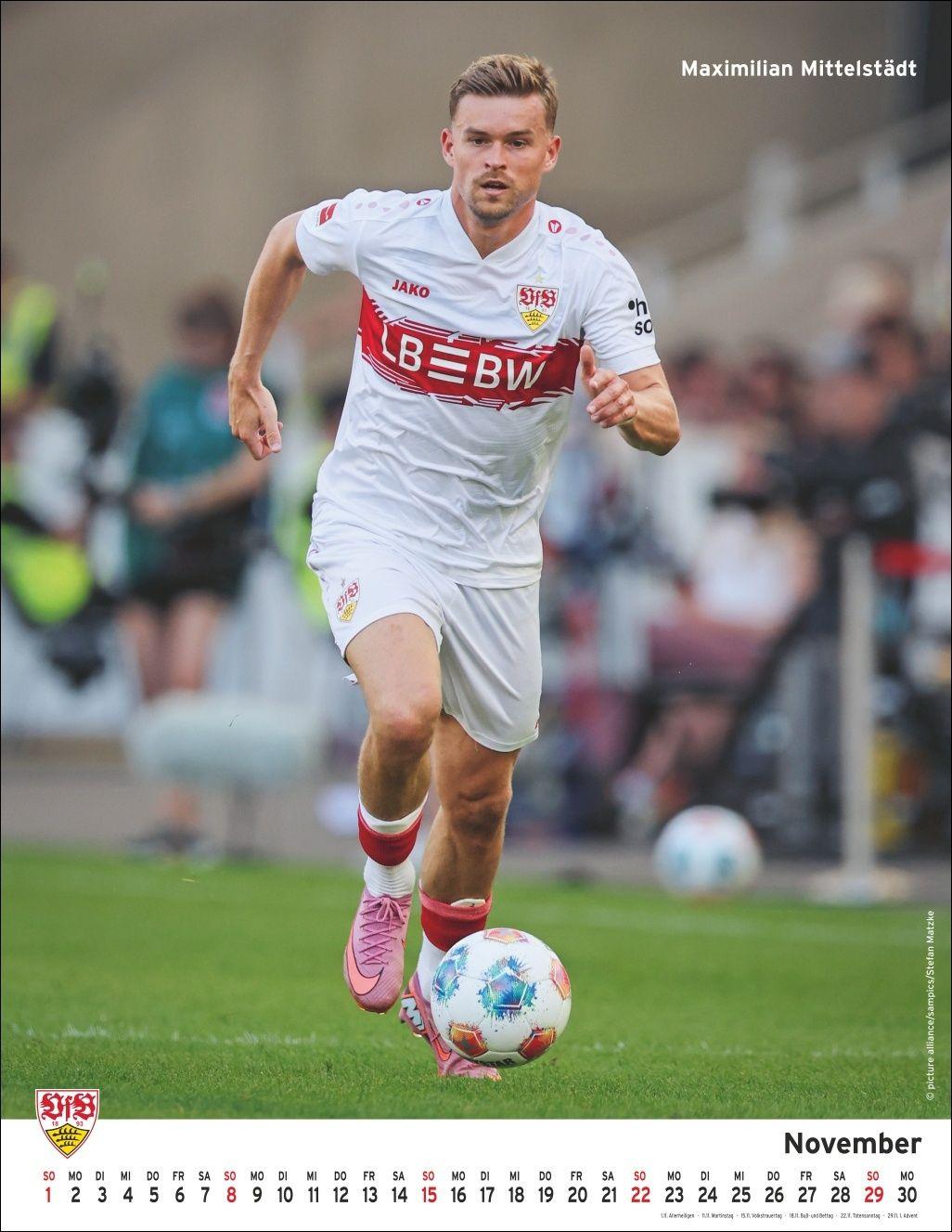 Beispielinhalt (Bild) VfB Stuttgart Posterkalender 2026