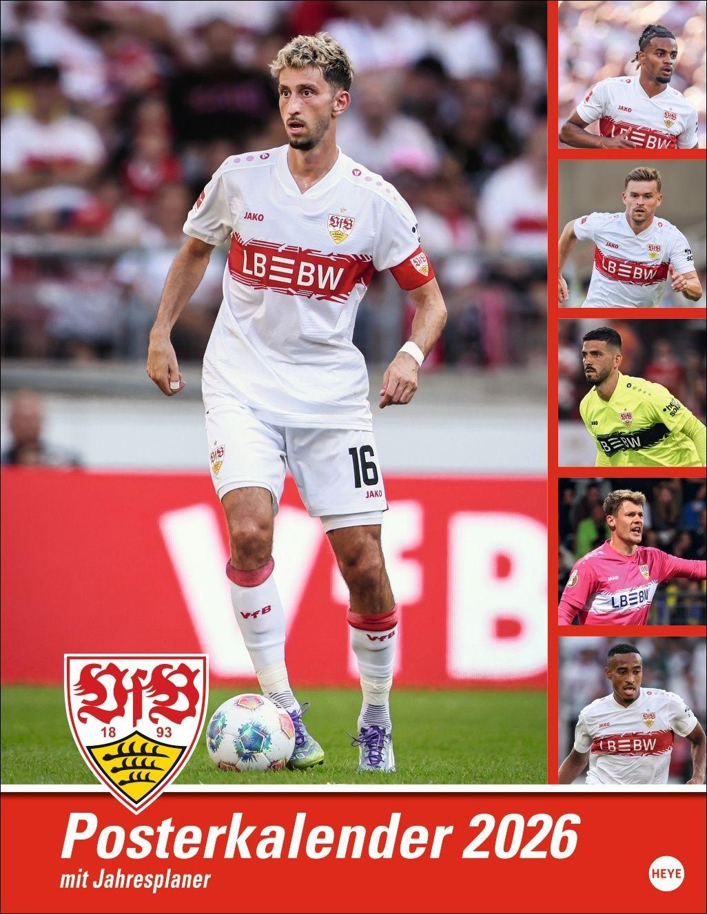 Vorderes Coverbild VfB Stuttgart Posterkalender 2026