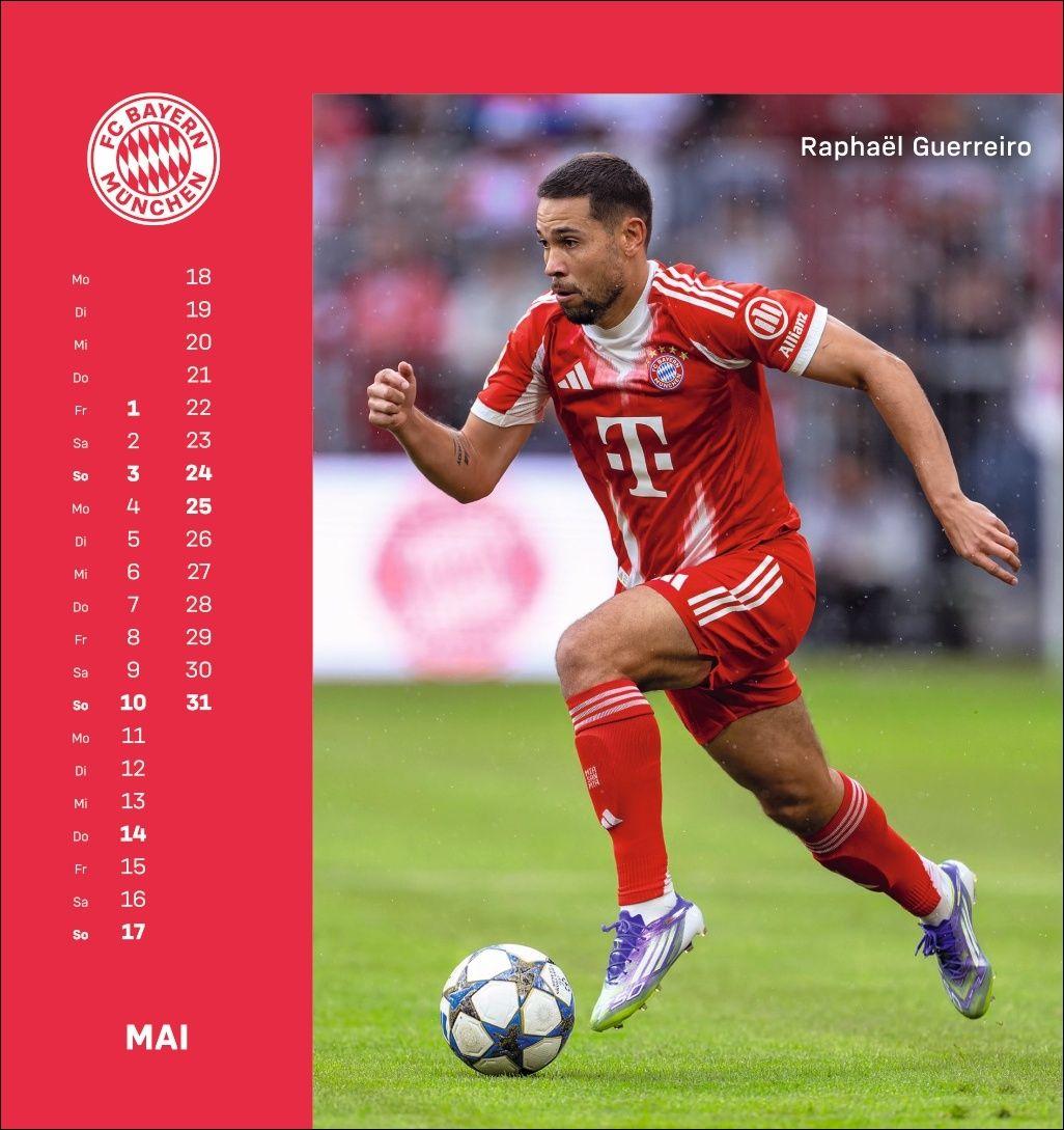 Beispielinhalt (Bild) FC Bayern München Postkartenkalender 2026