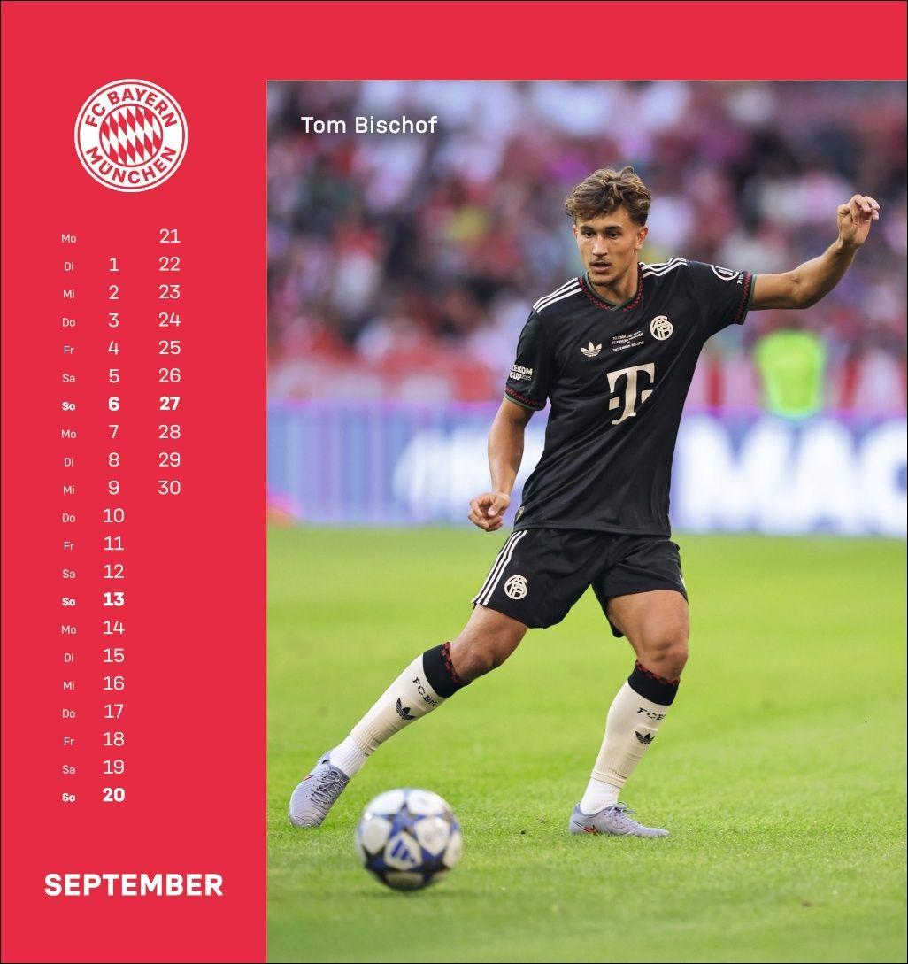 Beispielinhalt (Bild) FC Bayern München Postkartenkalender 2026