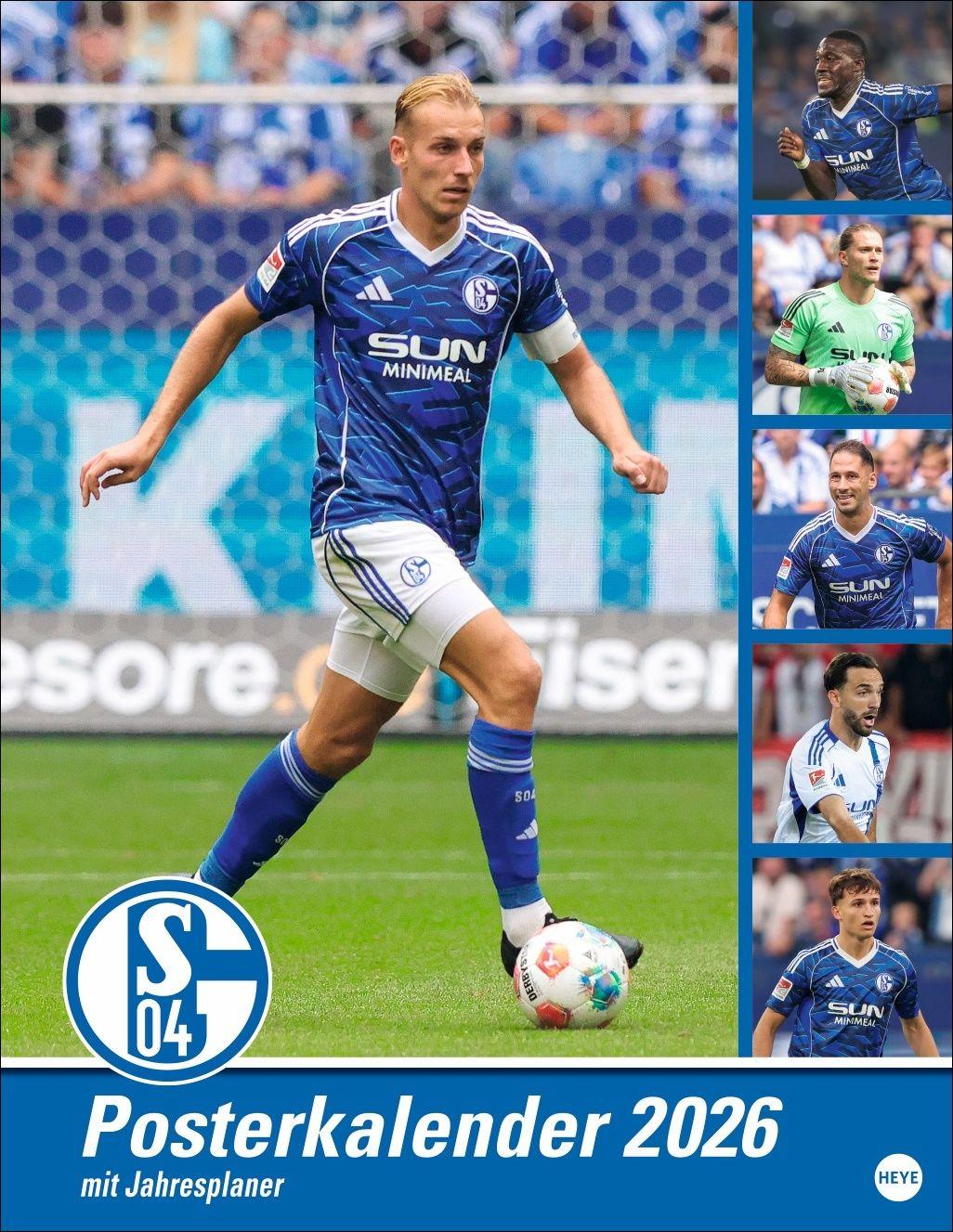 Vorderes Coverbild Schalke 04 Posterkalender 2026