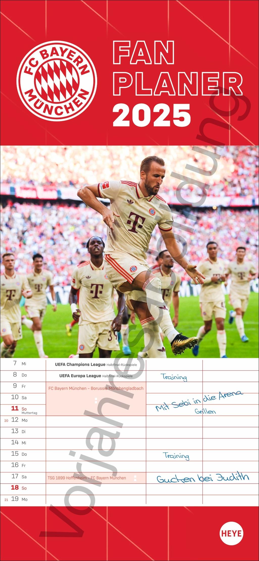 Vorderes Coverbild FC Bayern München Fanplaner 2026