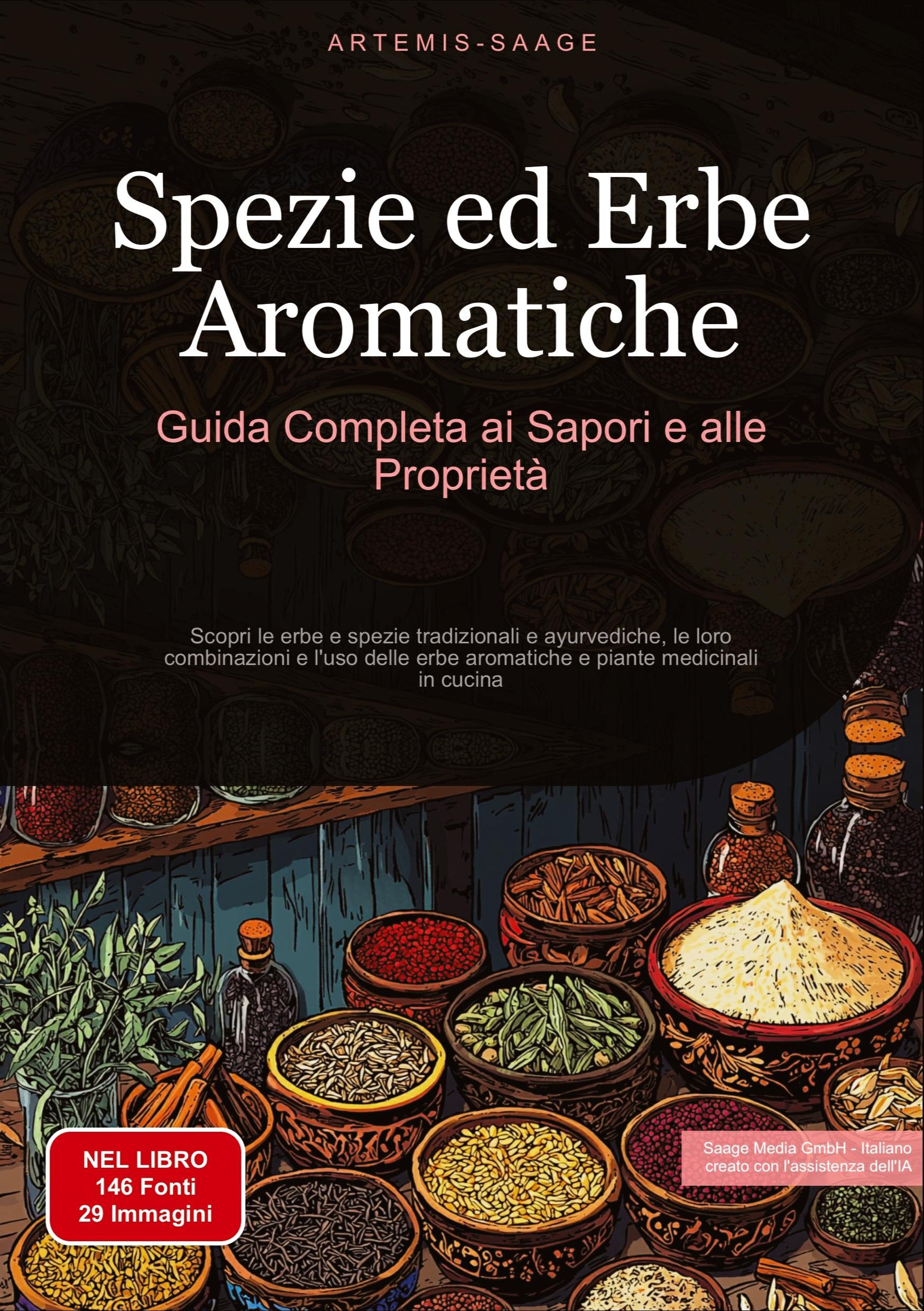 Vorderes Coverbild Spezie ed Erbe Aromatiche: Guida Completa ai Sapori e alle Proprietà