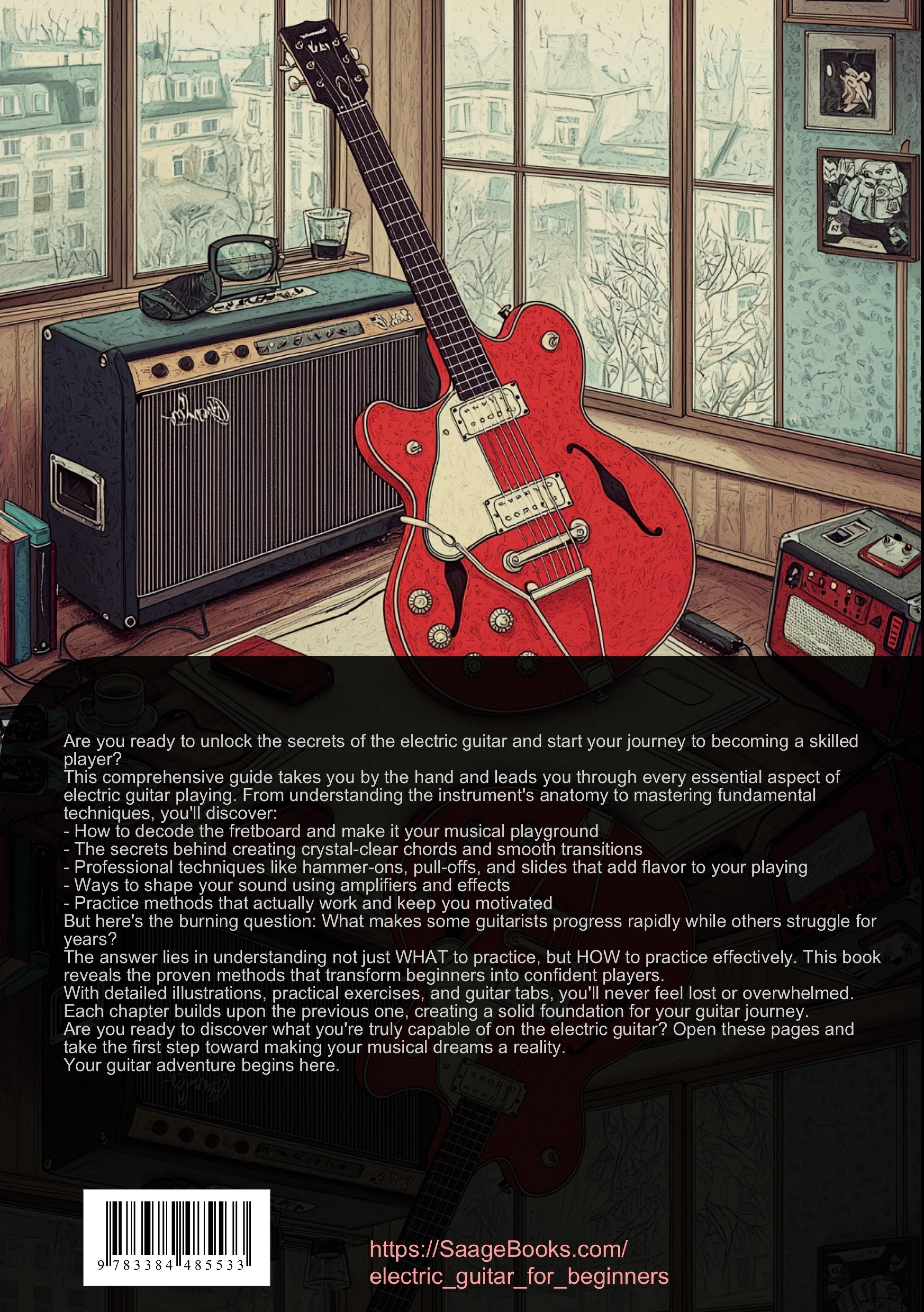 Rückseitencover Electric Guitar for Beginners: Master the Guitar Fretboard & Essential Chords