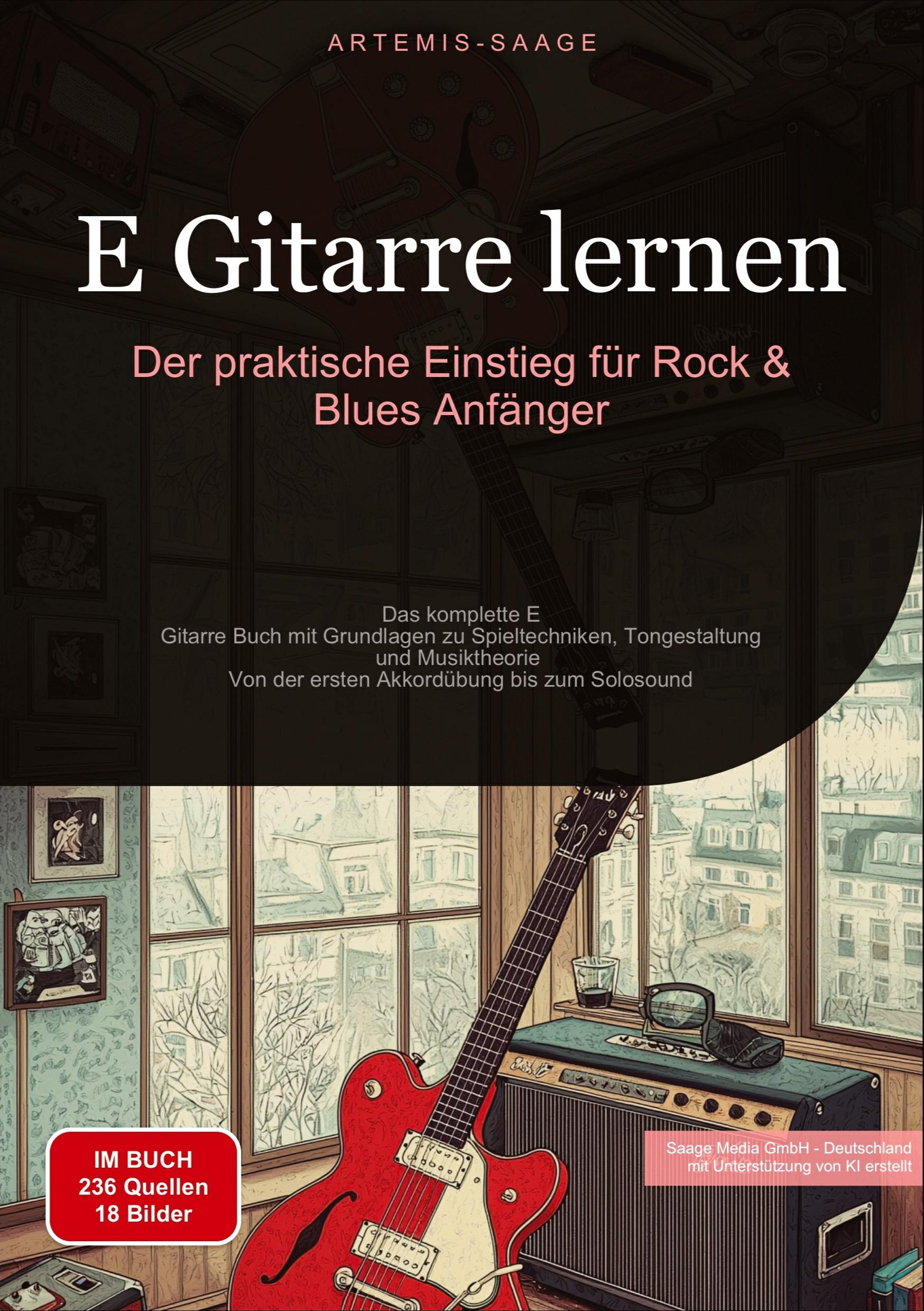 Vorderes Coverbild E-Gitarre lernen: Der praktische Einstieg für Rock & Blues Anfänger