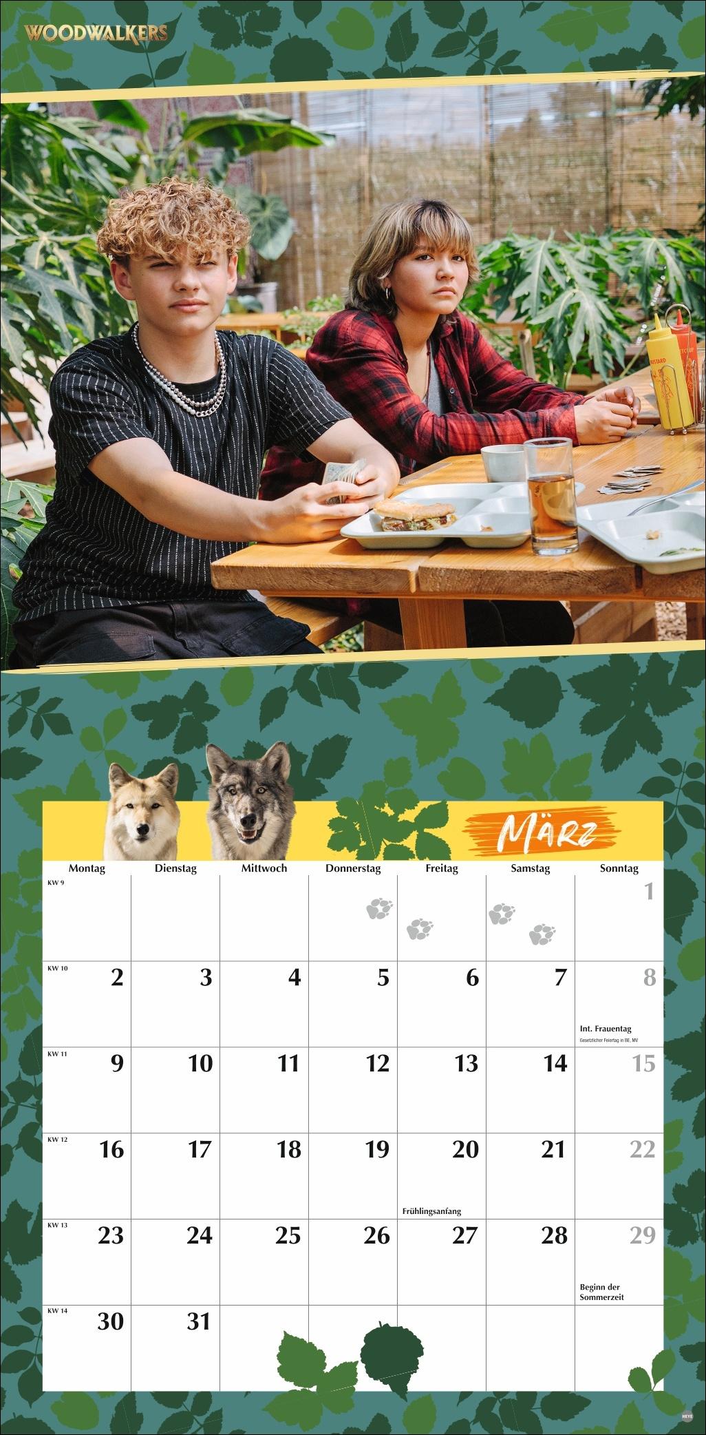Beispielinhalt (Bild) Woodwalkers Broschurkalender 2026