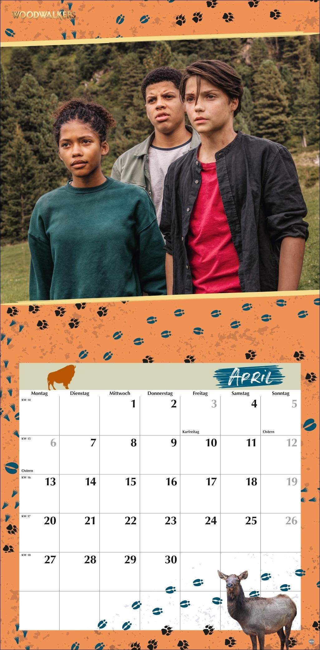 Beispielinhalt (Bild) Woodwalkers Broschurkalender 2026