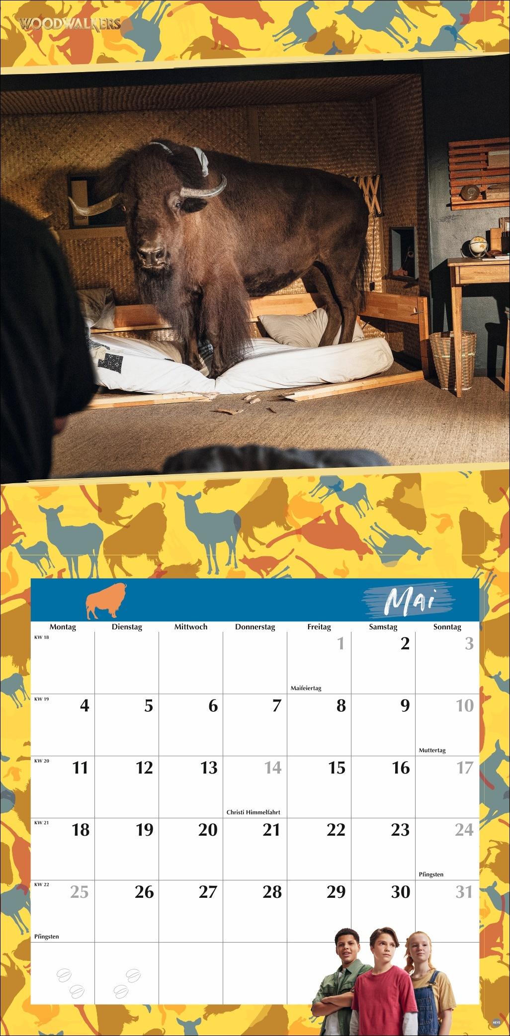 Beispielinhalt (Bild) Woodwalkers Broschurkalender 2026