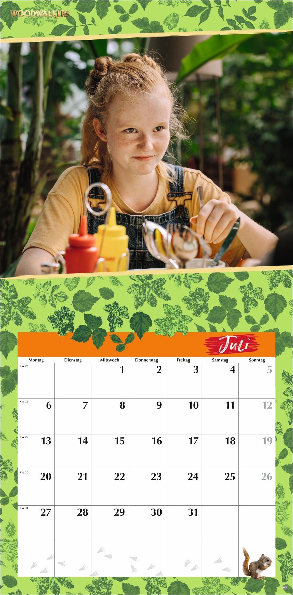 Beispielinhalt (Bild) Woodwalkers Broschurkalender 2026