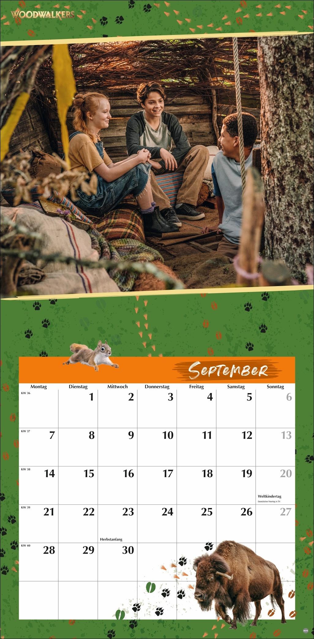 Beispielinhalt (Bild) Woodwalkers Broschurkalender 2026